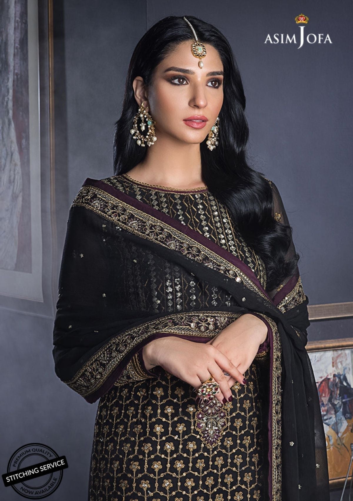 Winter Collection - Asim Jofa - Ramsha Edit - AJRE#11 available at Saleem Fabrics Traditions