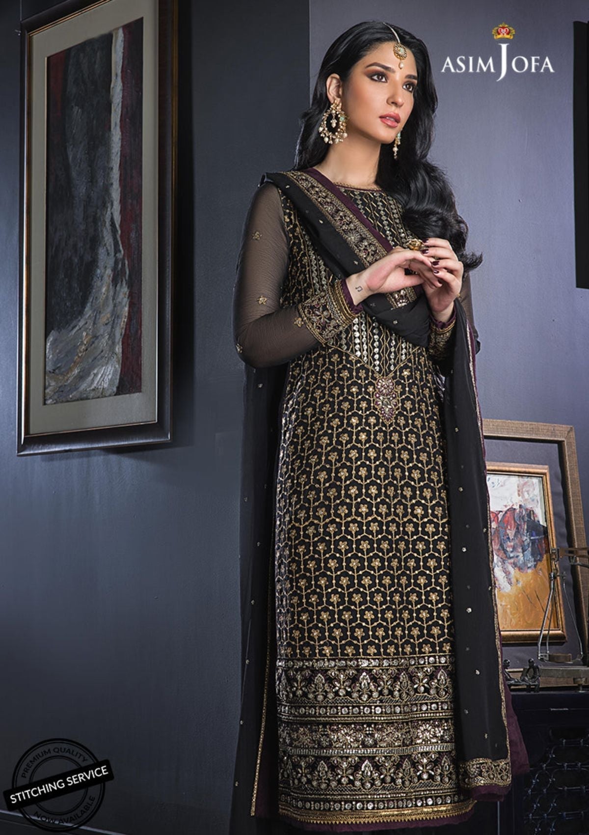 Winter Collection - Asim Jofa - Ramsha Edit - AJRE#11 available at Saleem Fabrics Traditions