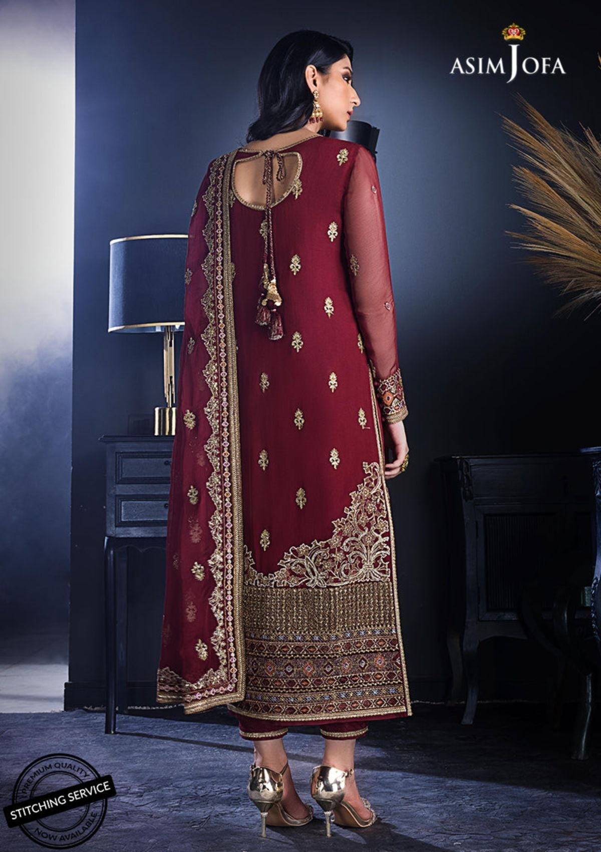Winter Collection - Asim Jofa - Ramsha Edit - AJRE#2 available at Saleem Fabrics Traditions