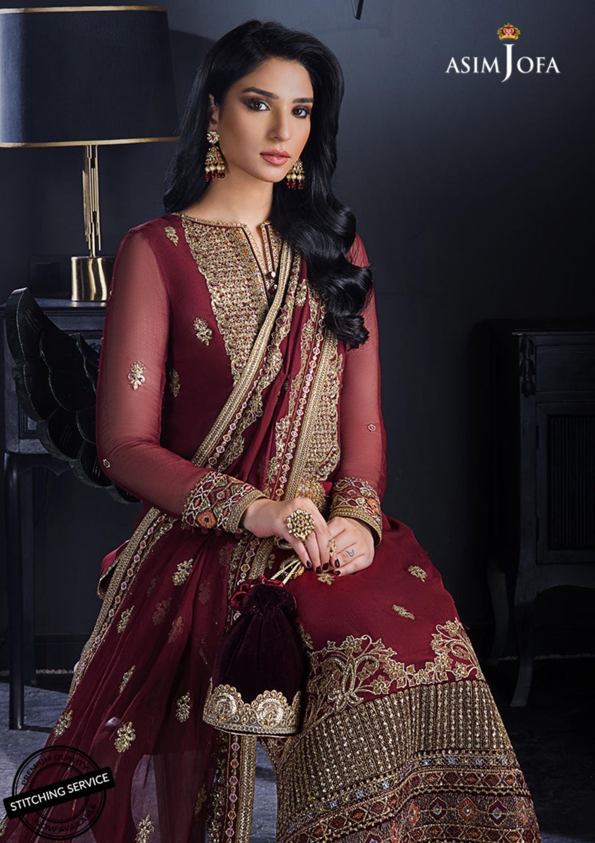 Winter Collection - Asim Jofa - Ramsha Edit - AJRE#2 available at Saleem Fabrics Traditions