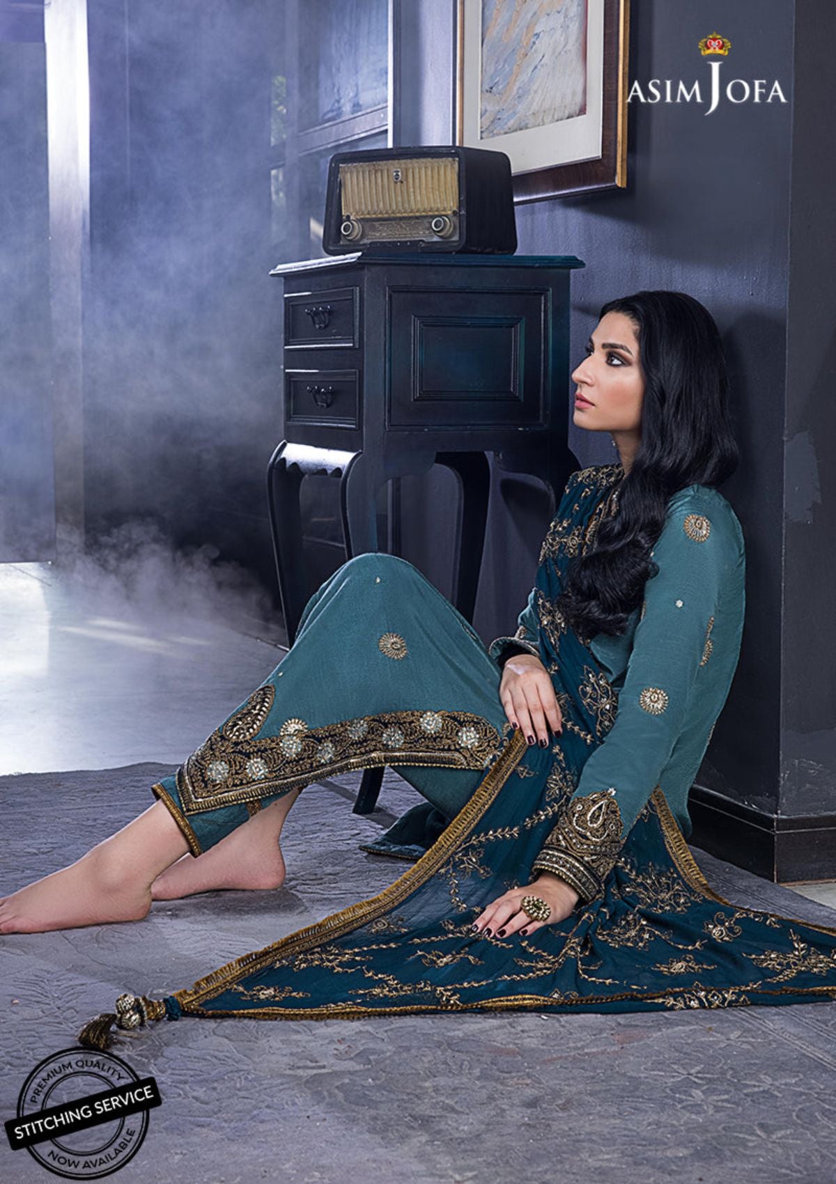 Winter Collection - Asim Jofa - Ramsha Edit - AJRE#3 available at Saleem Fabrics Traditions
