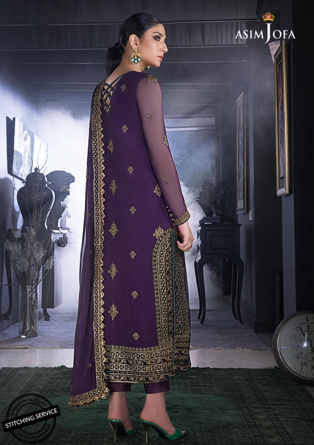 Winter Collection - Asim Jofa - Ramsha Edit - AJRE#4 available at Saleem Fabrics Traditions