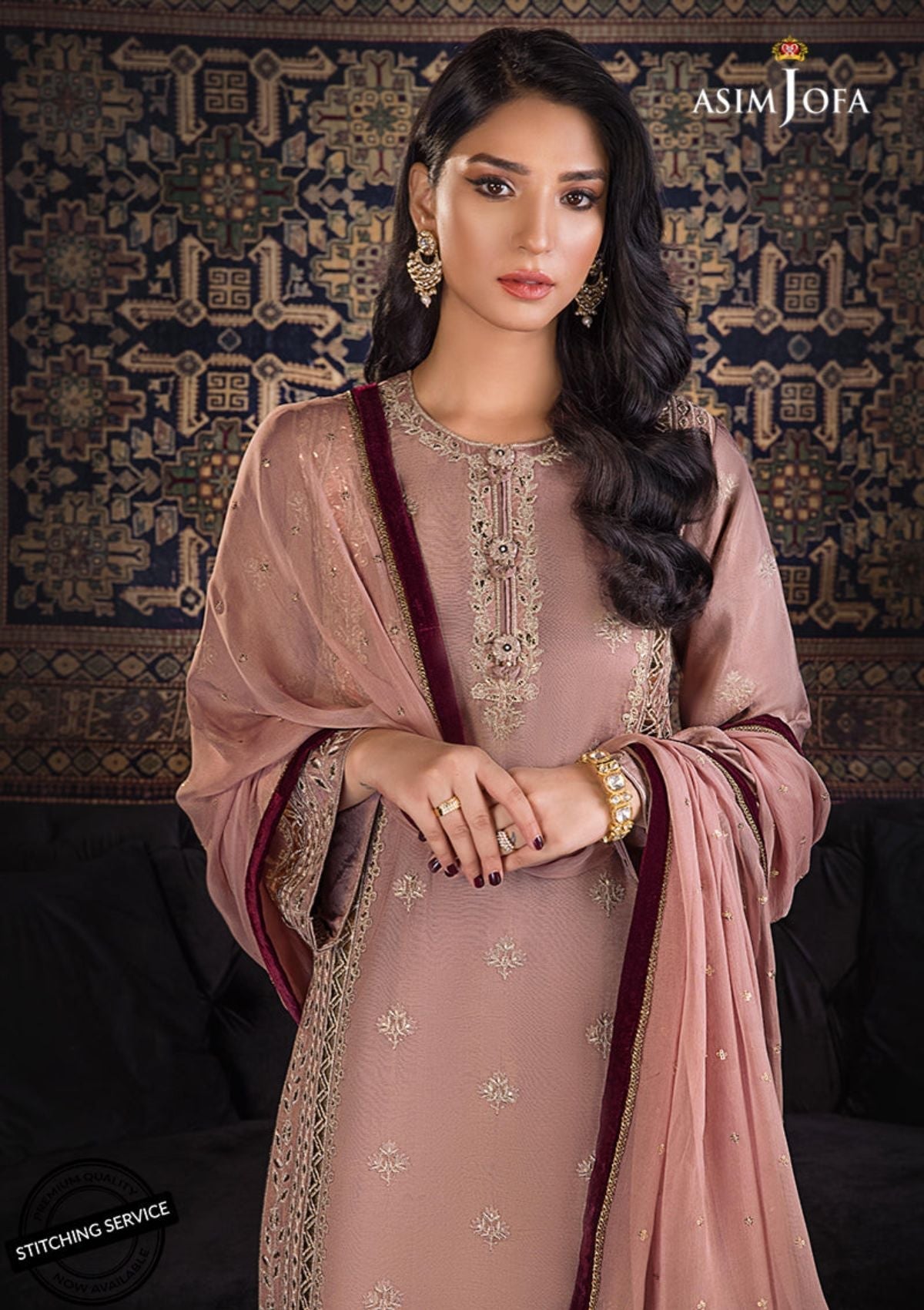 Winter Collection - Asim Jofa - Ramsha Edit - AJRE#5 available at Saleem Fabrics Traditions