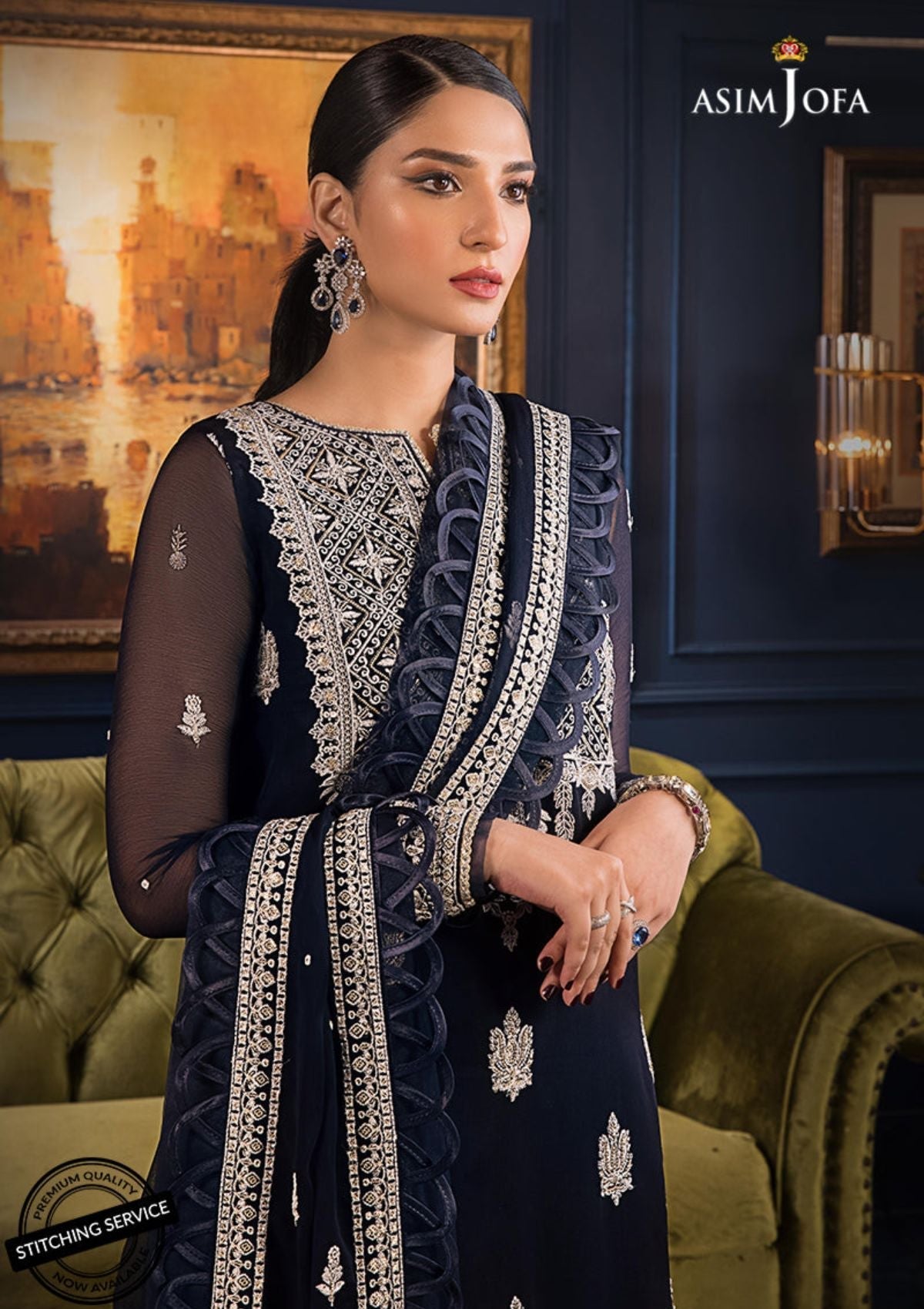 Winter Collection - Asim Jofa - Ramsha Edit - AJRE#6 available at Saleem Fabrics Traditions
