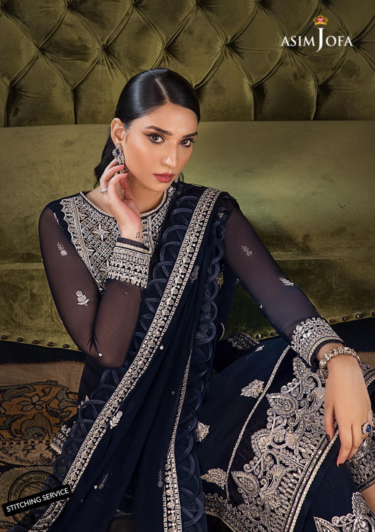 Winter Collection - Asim Jofa - Ramsha Edit - AJRE#6 available at Saleem Fabrics Traditions