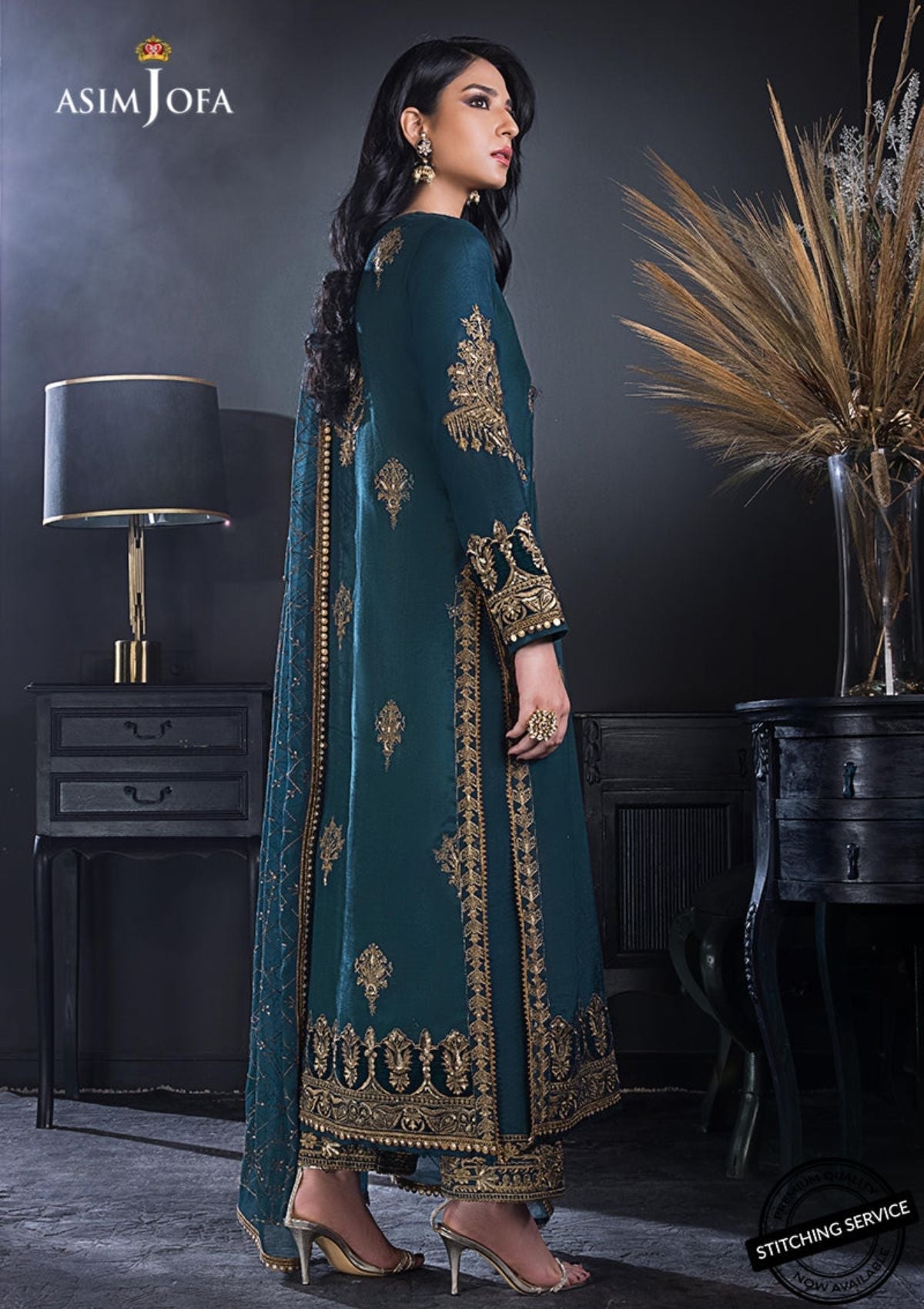 Winter Collection - Asim Jofa - Ramsha Edit - AJRE#9 available at Saleem Fabrics Traditions
