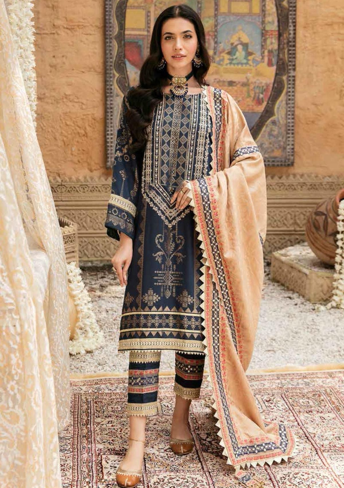 Winter Collection - Charizma - Bunnat - CB#05 available at Saleem Fabrics Traditions