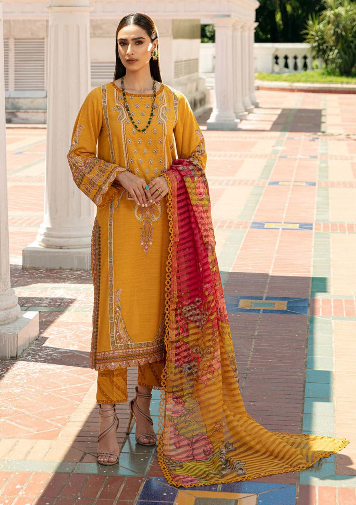 Winter Collection - Charizma - Fall Winter - Karandi - V01 - CKW#1 available at Saleem Fabrics Traditions