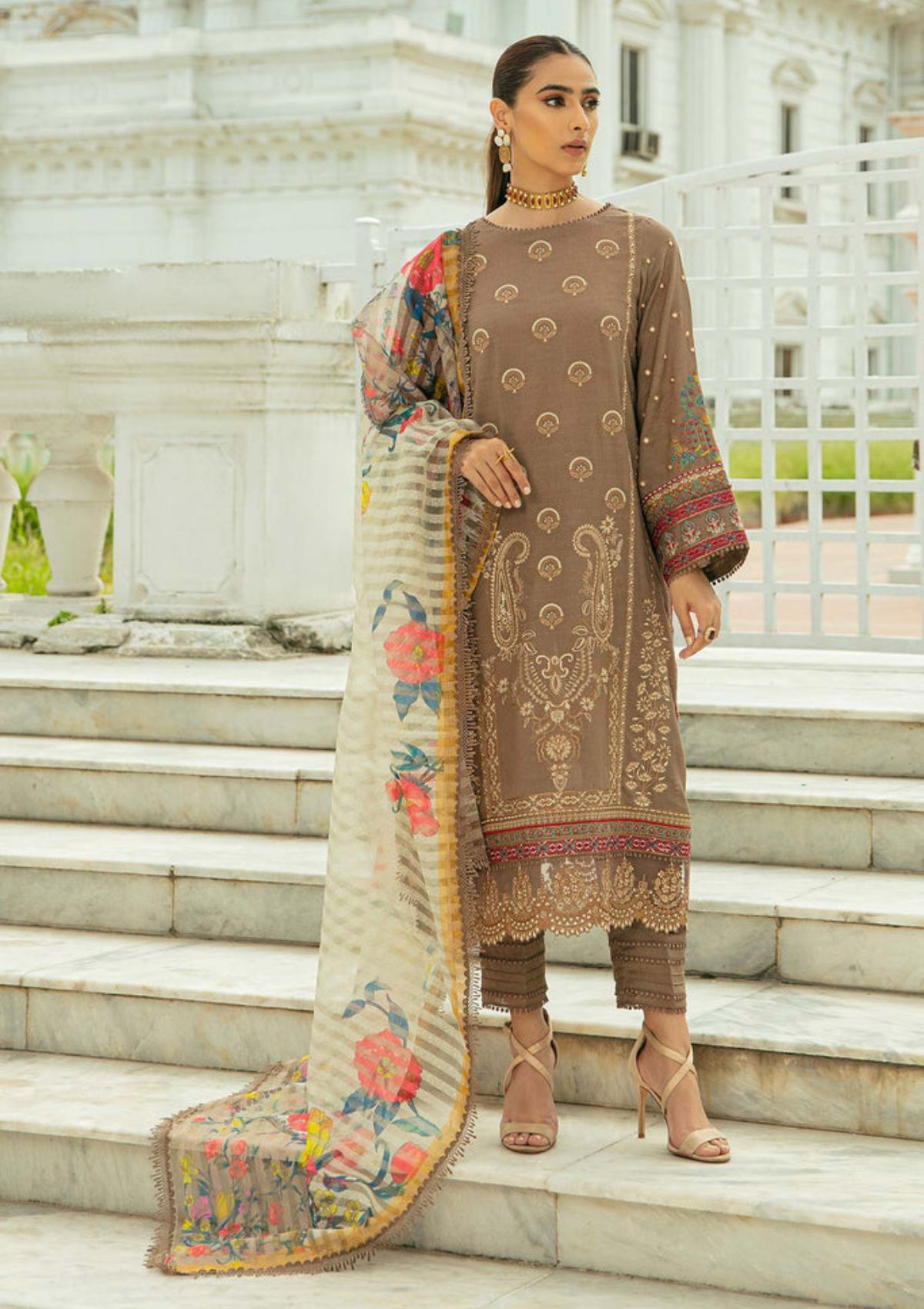 Winter Collection - Charizma - Fall Winter - Karandi - V01 - CKW#5 available at Saleem Fabrics Traditions