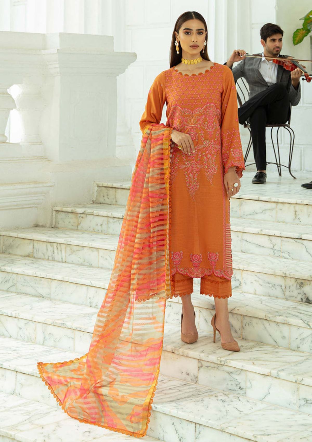 Winter Collection - Charizma - Fall Winter - Karandi - V01 - CKW#7 available at Saleem Fabrics Traditions