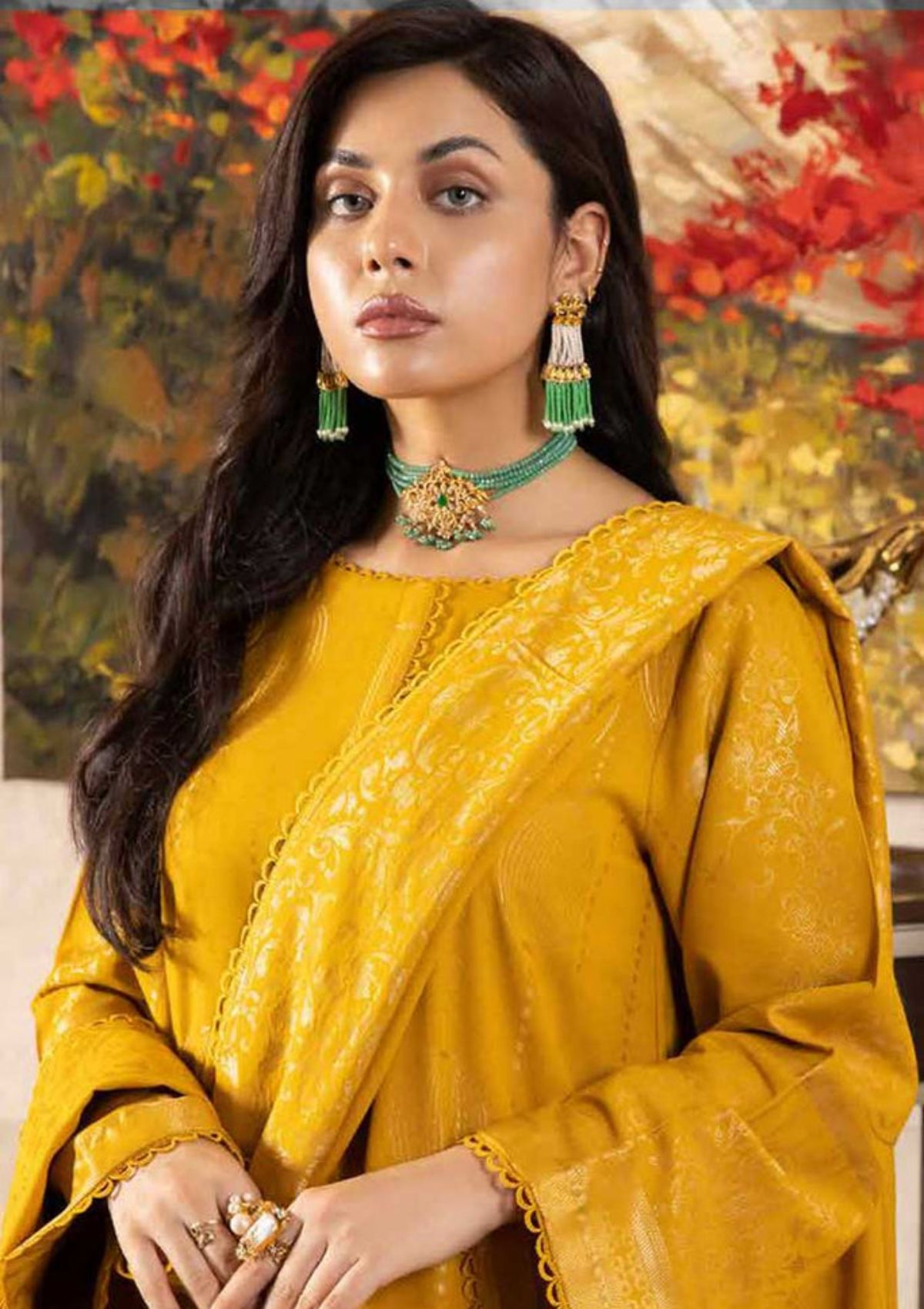 Winter Collection - Charizma - Karandi Jacquard - CKR#01 available at Saleem Fabrics Traditions