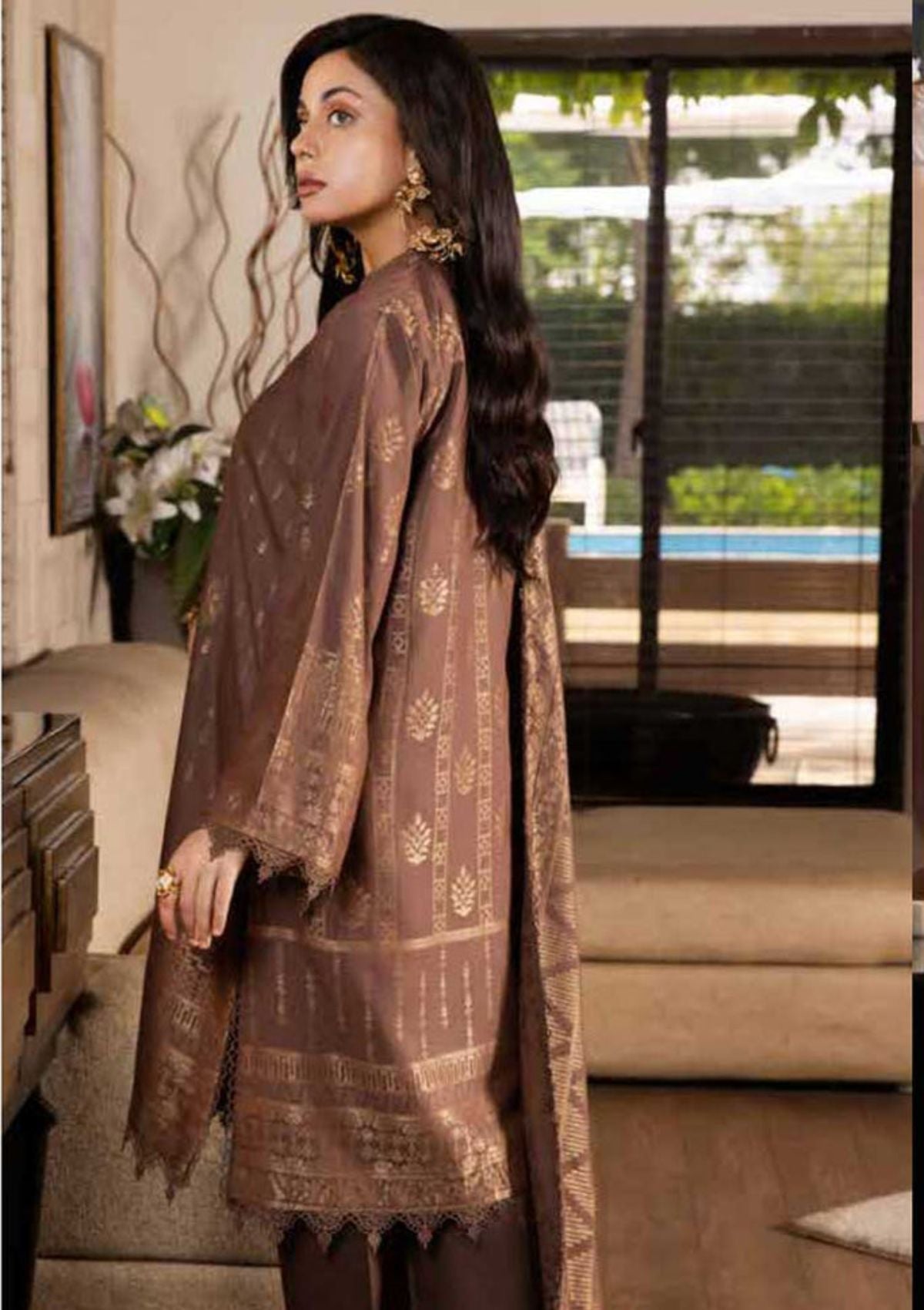 Winter Collection - Charizma - Karandi Jacquard - CKR#03 available at Saleem Fabrics Traditions