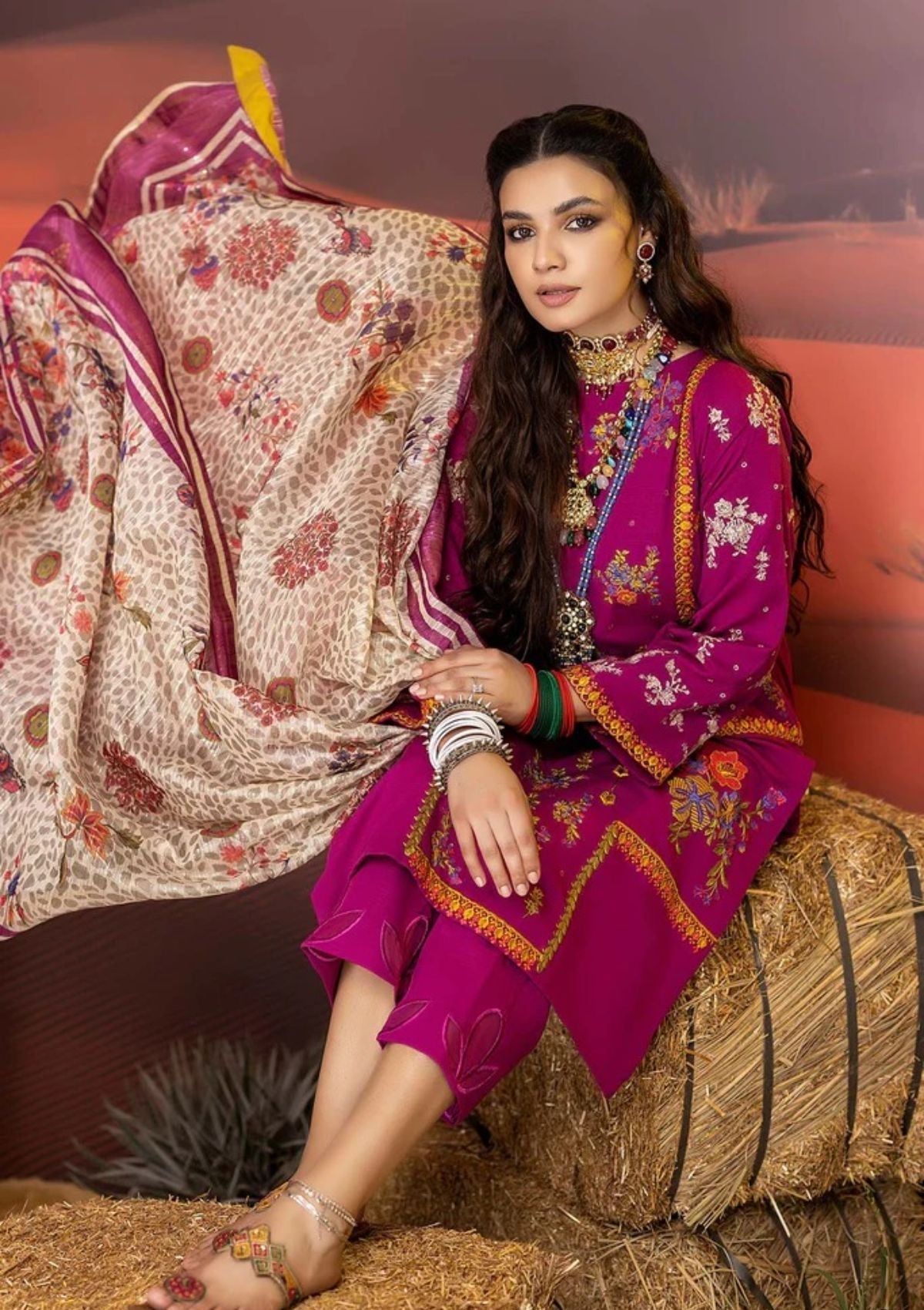 Winter Collection - Charizma - Miraas - Khaddar - V01 - CM#4 available at Saleem Fabrics Traditions