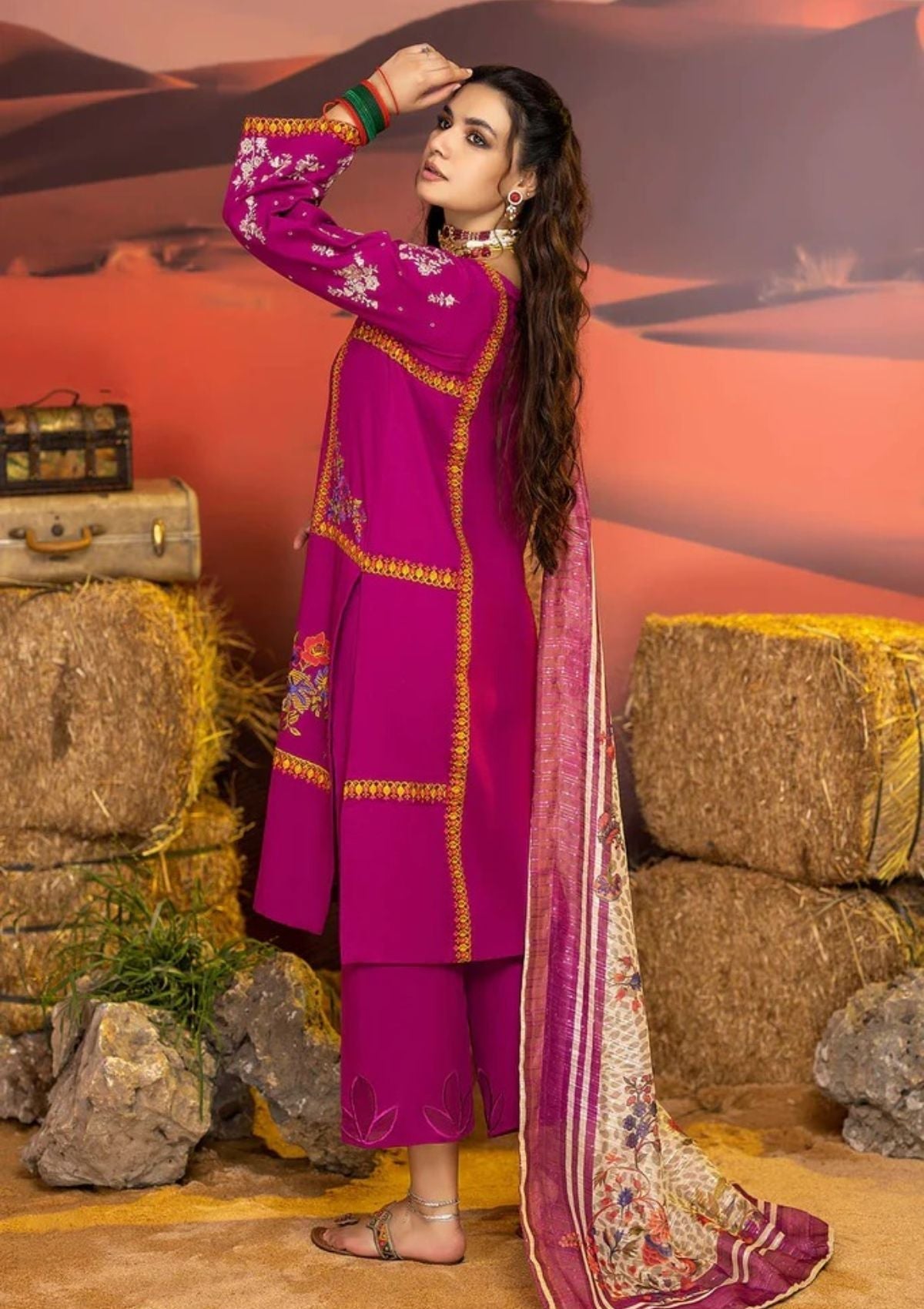 Winter Collection - Charizma - Miraas - Khaddar - V01 - CM#4 available at Saleem Fabrics Traditions