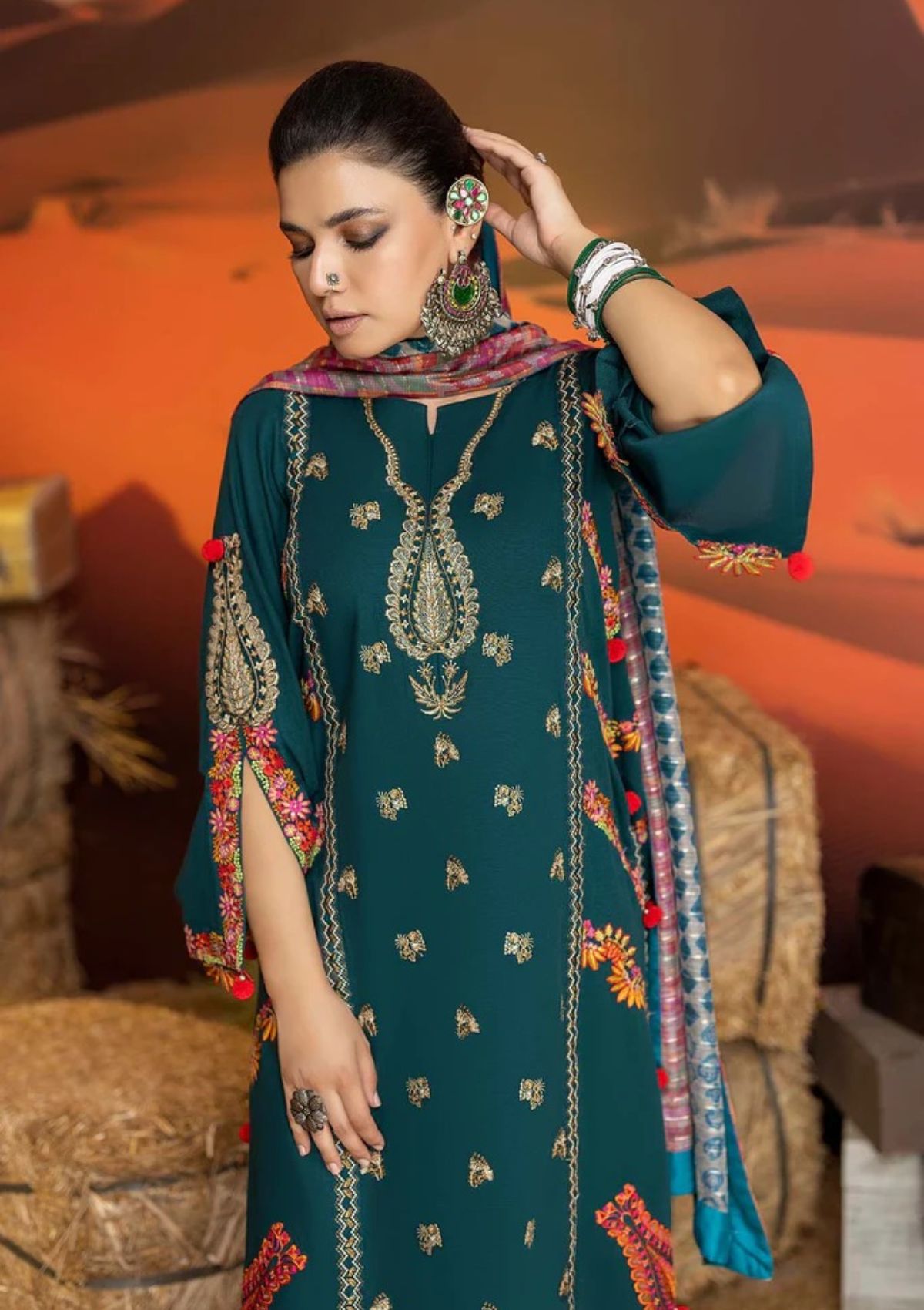 Winter Collection - Charizma - Miraas - Khaddar - V01 - CM#7 available at Saleem Fabrics Traditions