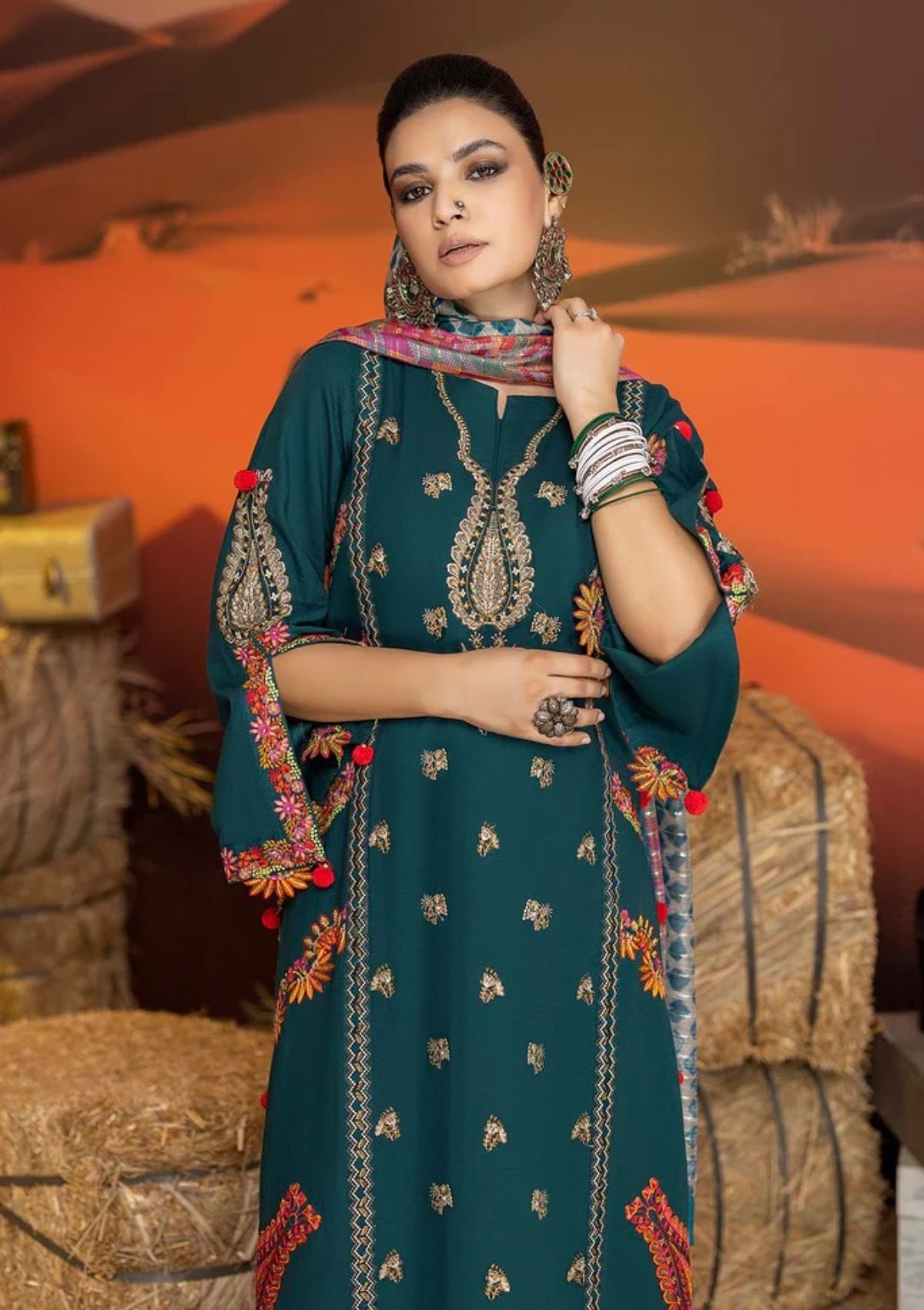 Winter Collection - Charizma - Miraas - Khaddar - V01 - CM#7 available at Saleem Fabrics Traditions