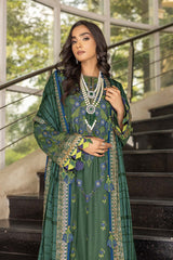 Winter Collection - Charizma - Peach Leather - Velvet - CLP#01 available at Saleem Fabrics Traditions