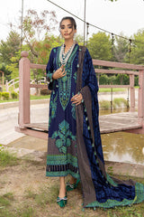 Winter Collection - Charizma - Peach Leather - Velvet - CLP#05 available at Saleem Fabrics Traditions