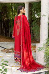 Winter Collection - Charizma - Peach Leather - Velvet - CLP#08 available at Saleem Fabrics Traditions