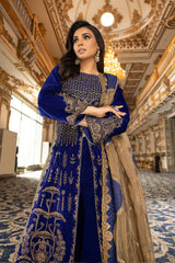 Winter Collection - Charizma - Signature - Velvet - V02 - CV#09 available at Saleem Fabrics Traditions