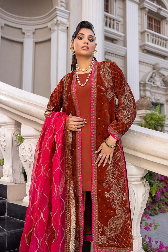 Winter Collection - Charizma - Signature - Velvet - V02 - CV#12 available at Saleem Fabrics Traditions