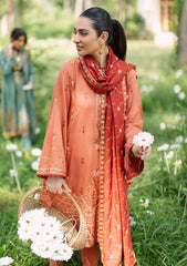 Winter Collection - Cross Stitch - Sukoon - Cotton Satin - D#04 available at Saleem Fabrics Traditions