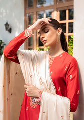 Winter Collection - Cross Stitch - Sukoon - Cotton Satin - D#06 available at Saleem Fabrics Traditions