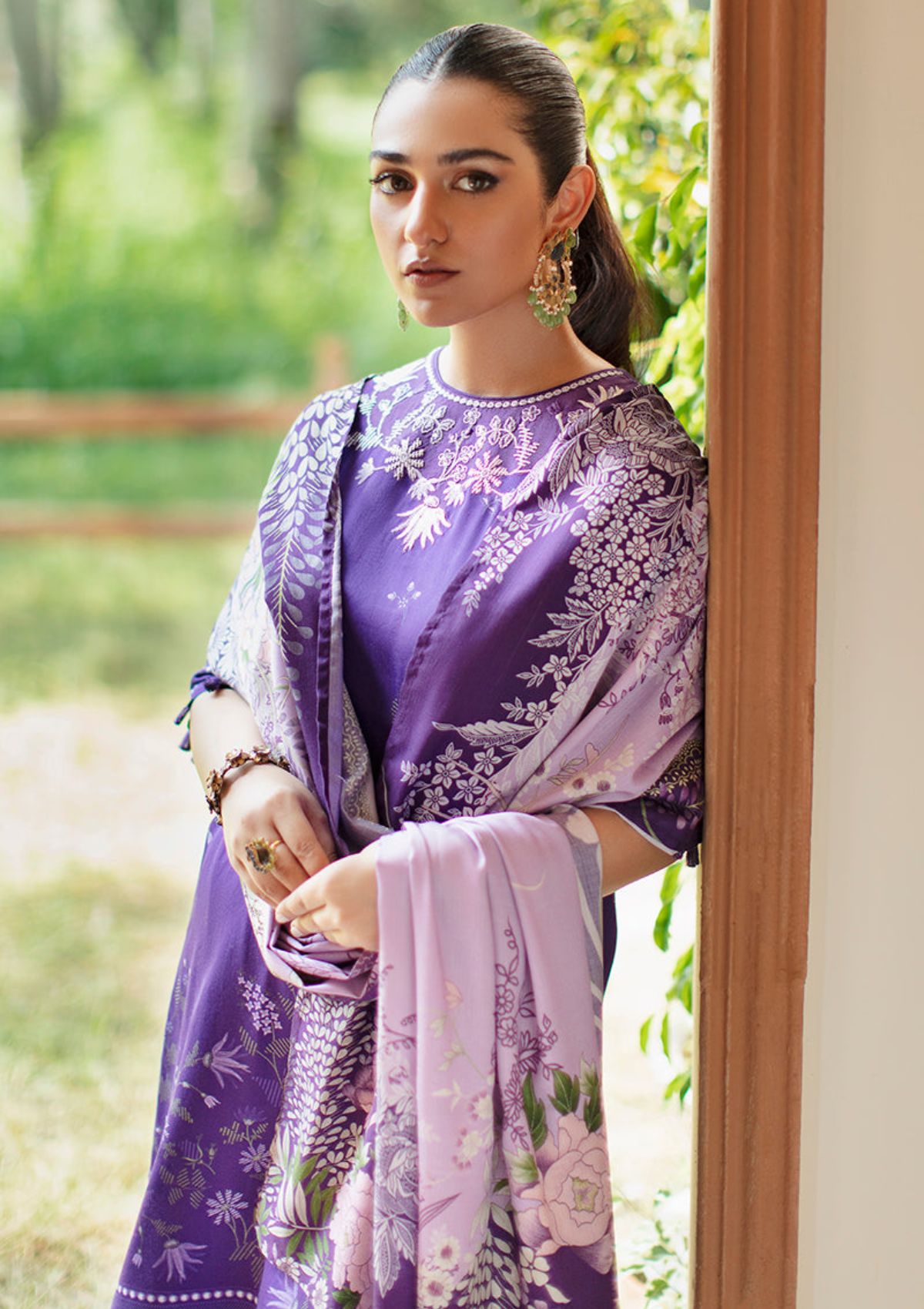 Winter Collection - Cross Stitch - Sukoon - Cotton Satin - D#13 available at Saleem Fabrics Traditions