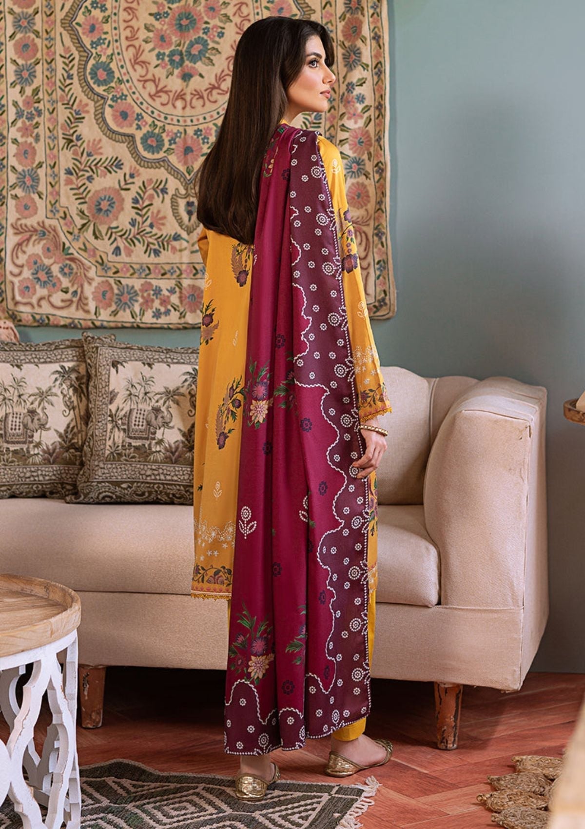 Winter Collection - Cross Stitch - Sukoon - Cotton Satin - D#20 available at Saleem Fabrics Traditions