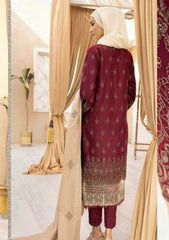 Winter Collection - Dua - Gul e Zarki - Camellia - Wool - D#11 available at Saleem Fabrics Traditions