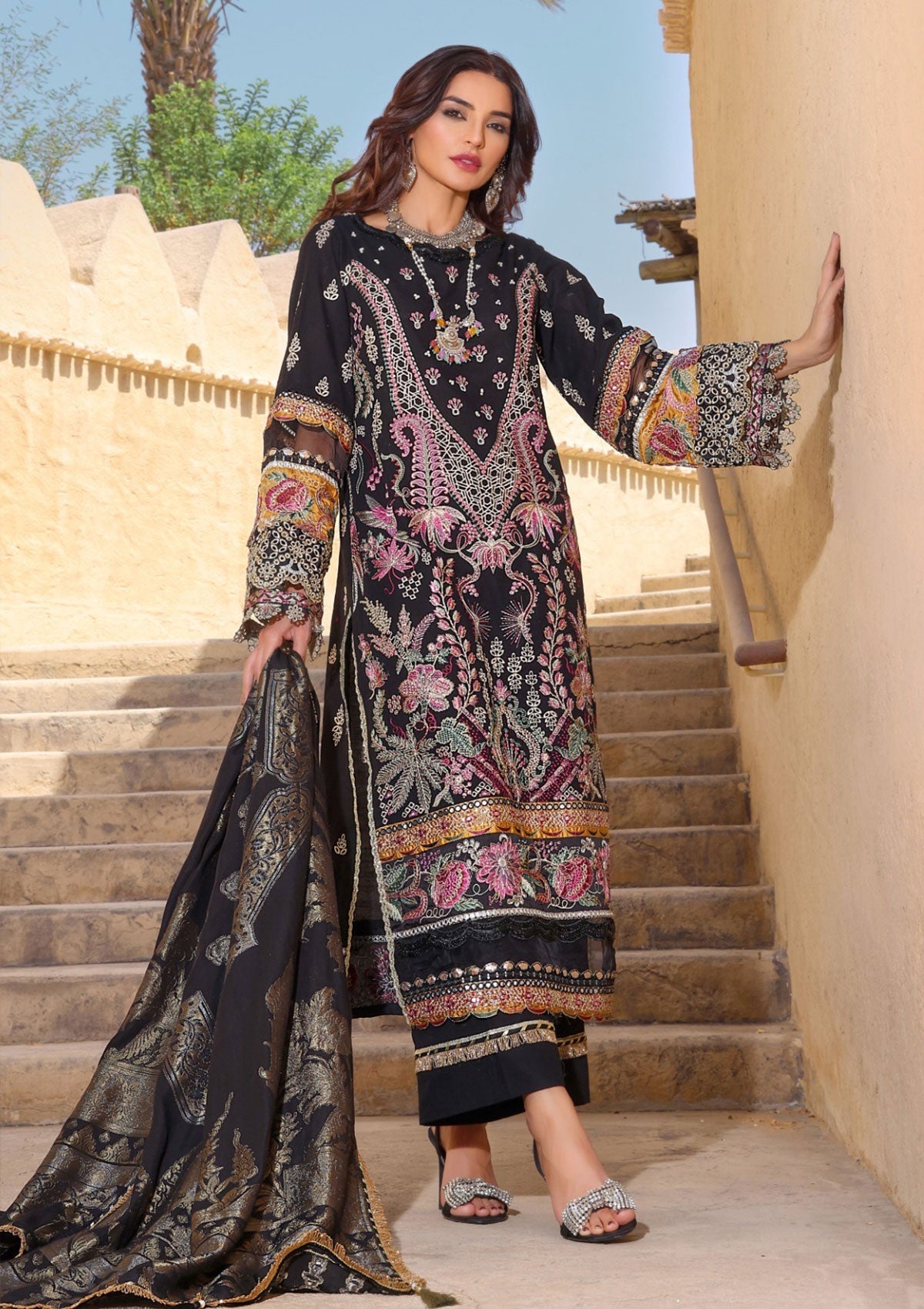 Winter Collection - Elaf - Luxury - ELW#10A available at Saleem Fabrics Traditions