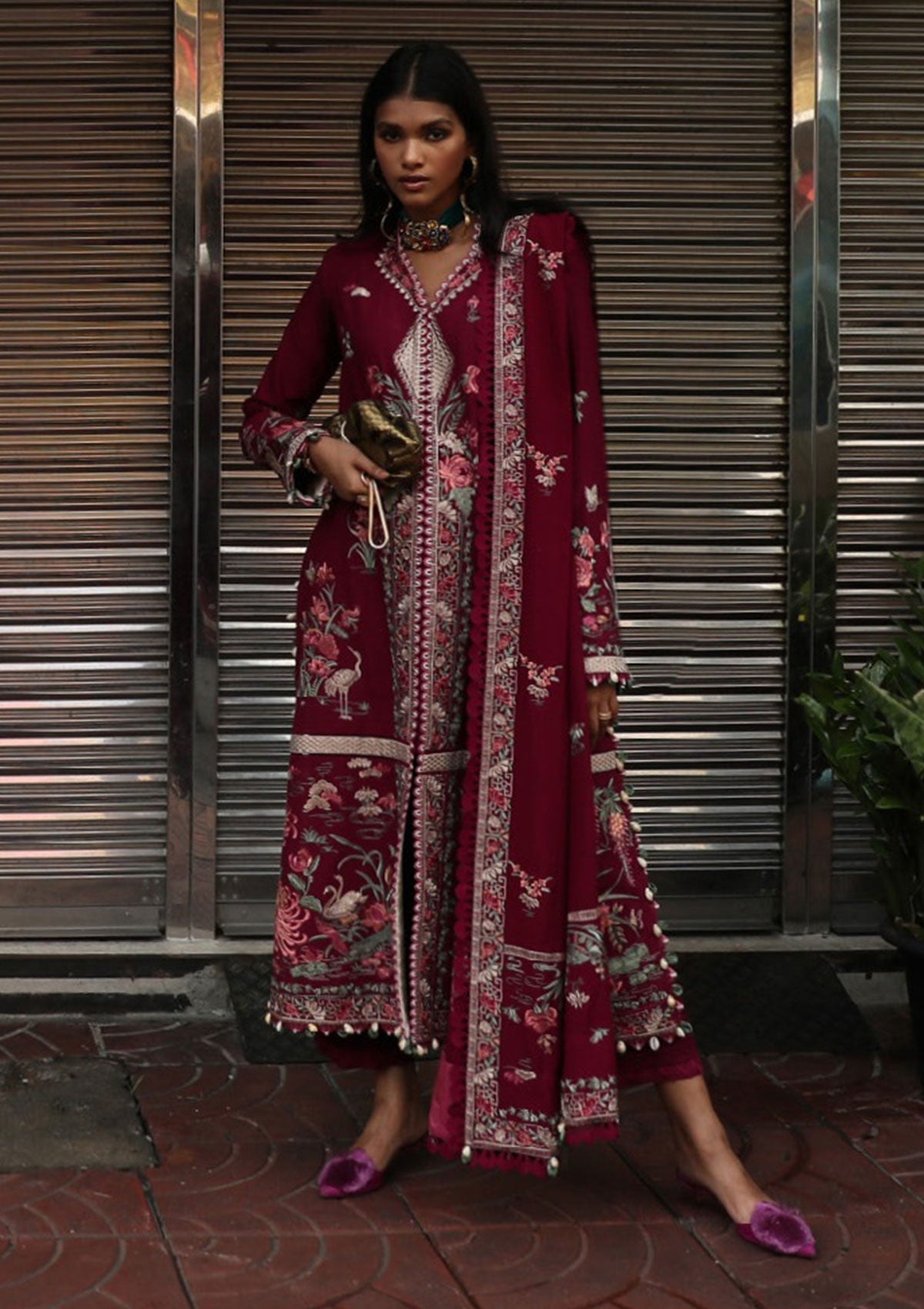 Winter Collection - Elan - Unstitched - D#07 (Elena) available at Saleem Fabrics Traditions