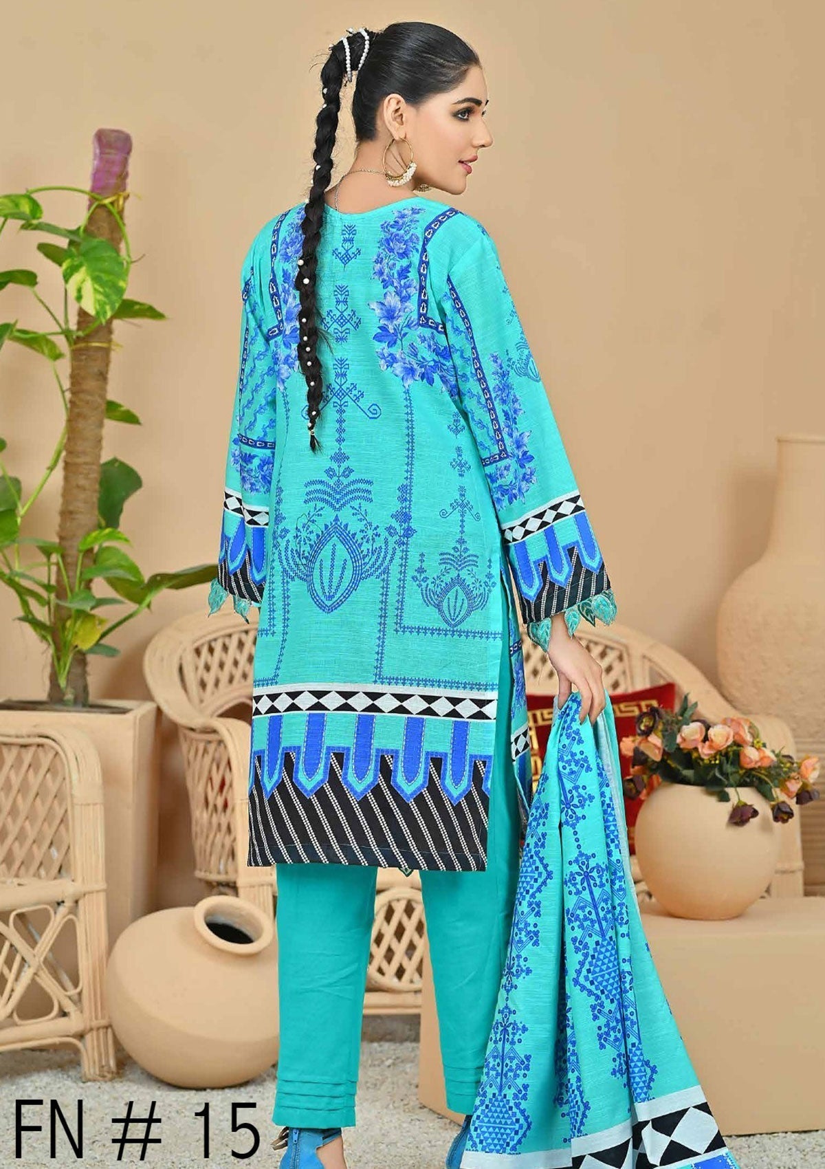 Winter Collection - Fiza Noor - Zarminay - Khaddar - FN#15 available at Saleem Fabrics Traditions