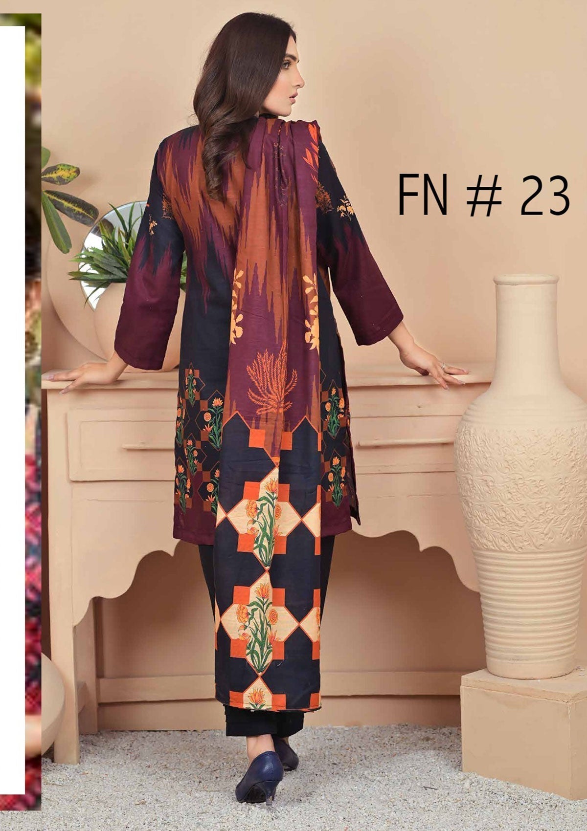Winter Collection - Fiza Noor - Zarminay - Khaddar - FN#20 available at Saleem Fabrics Traditions