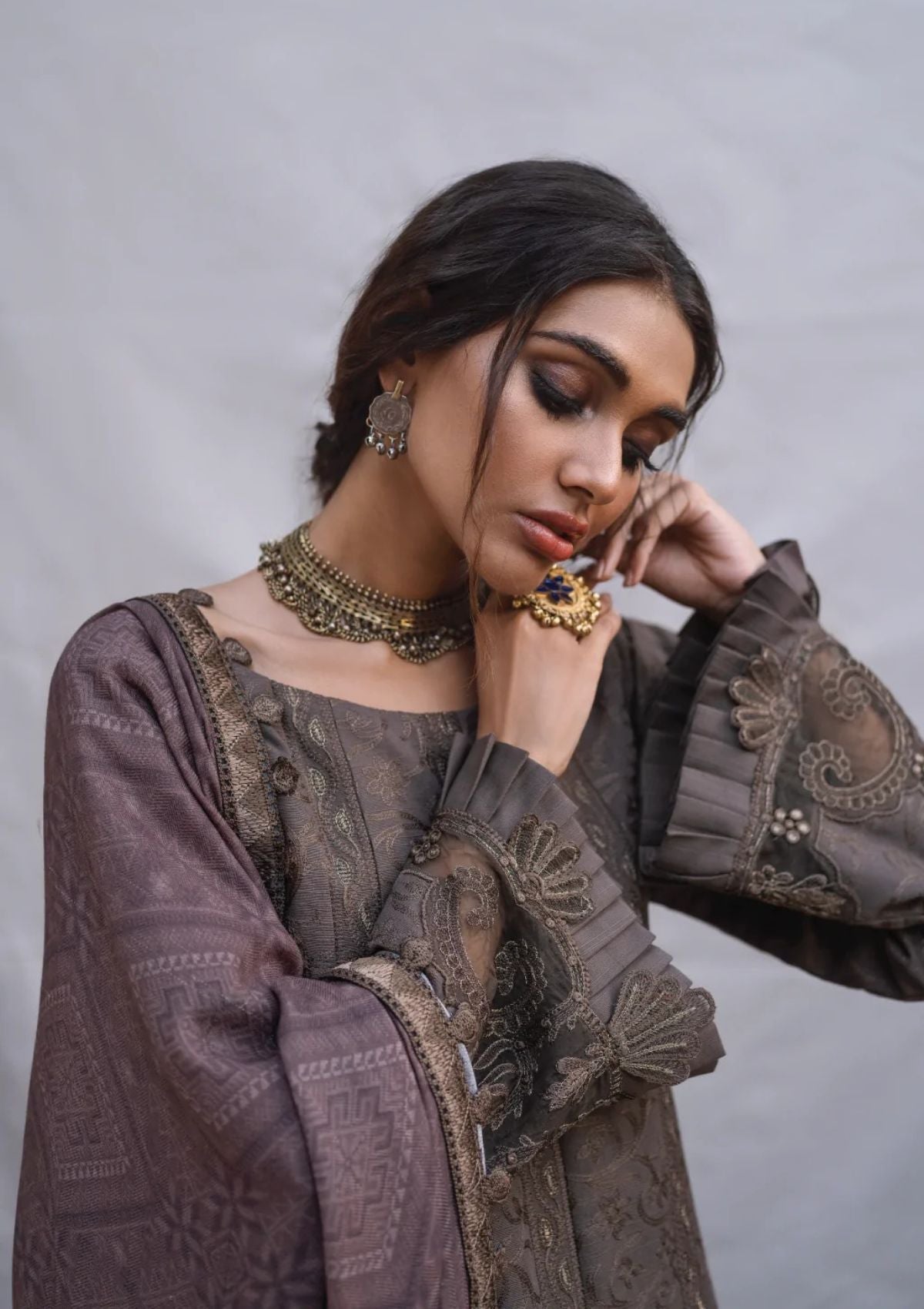 Winter Collection - Iznik - Riwayat - IZTIRAAR - RC#10 available at Saleem Fabrics Traditions