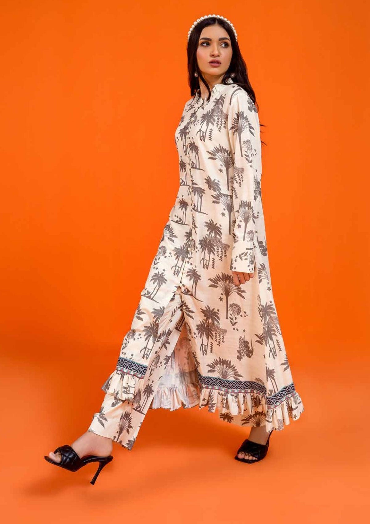 Winter Collection - Jahanara - Coral - CJ11#01 JE available at Saleem Fabrics Traditions