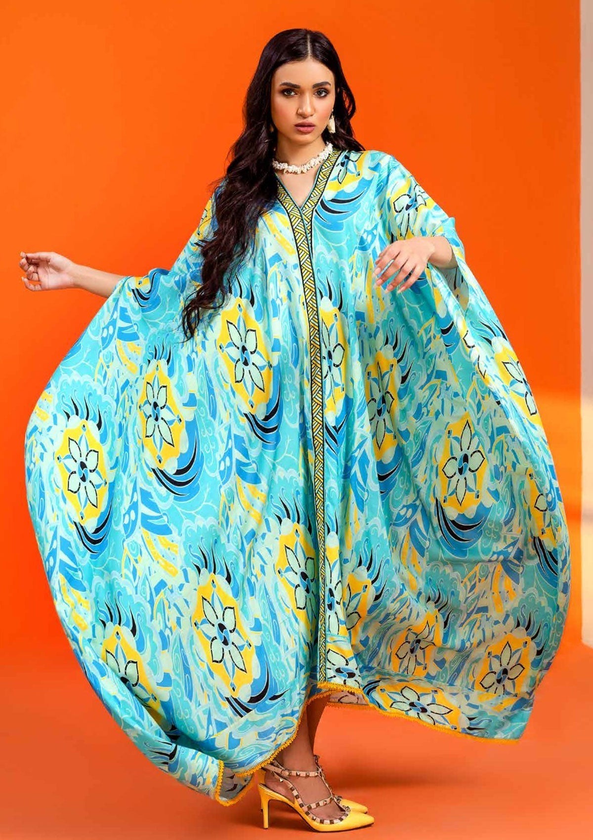 Winter Collection - Jahanara - Coral - CJ11#08 ON available at Saleem Fabrics Traditions