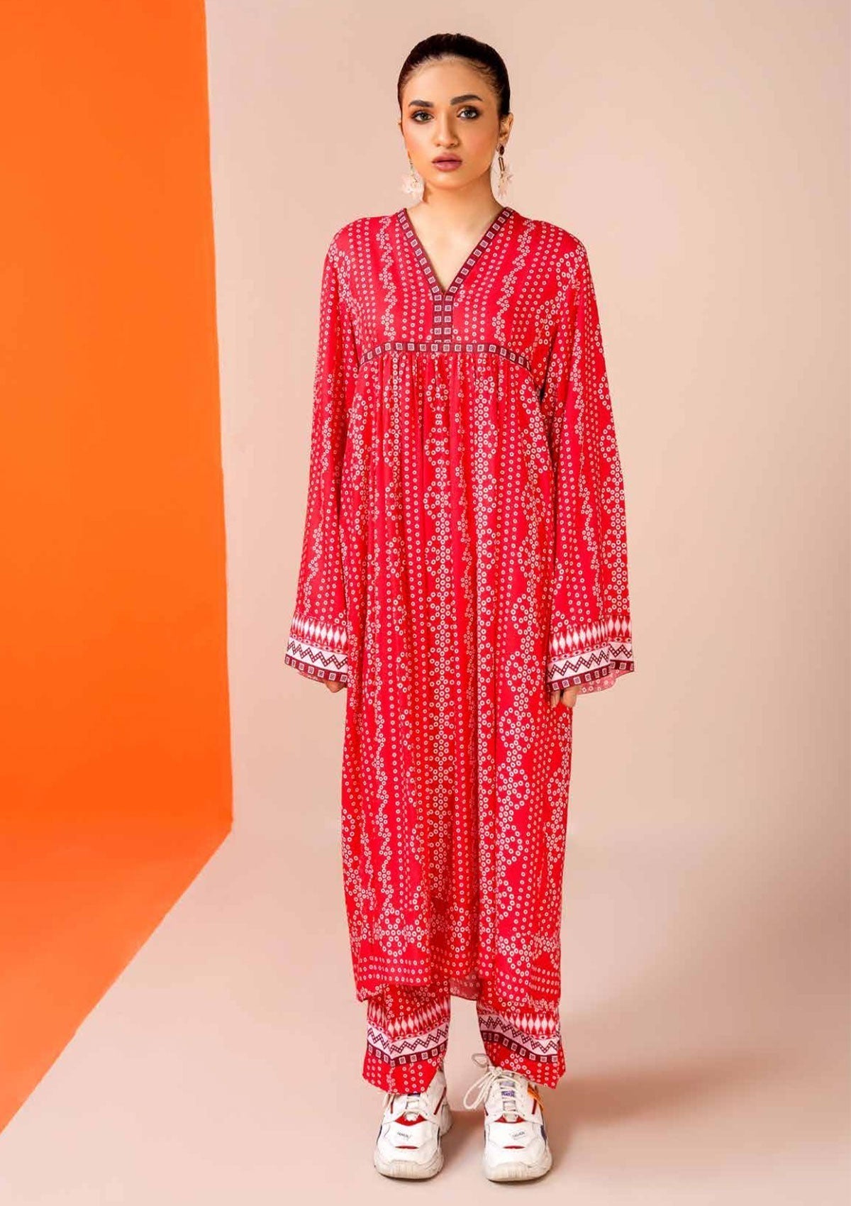 Winter Collection - Jahanara - Coral - CJ11#11 CI available at Saleem Fabrics Traditions