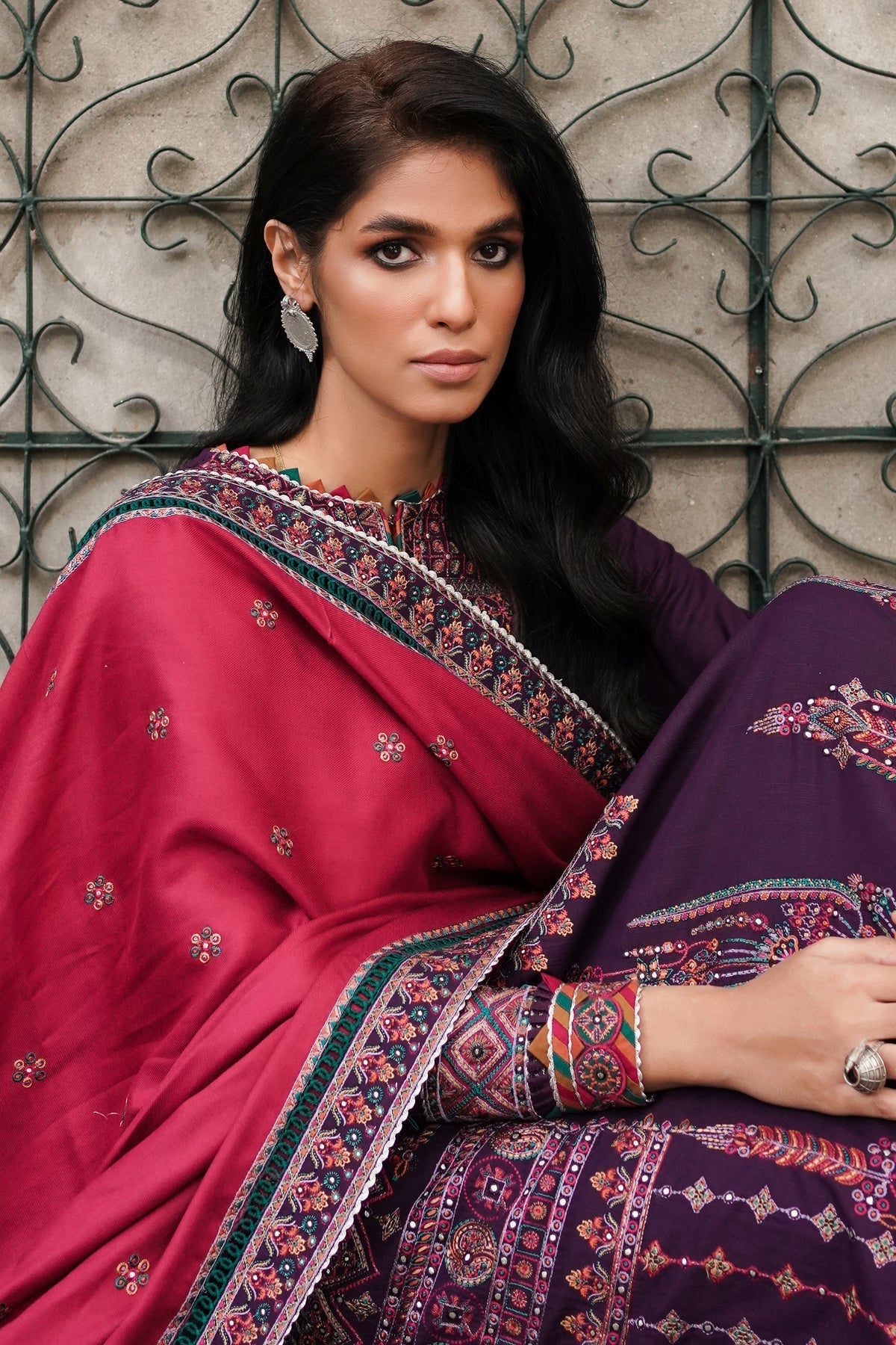 Winter Collection - Jazmin - Shahtoosh Luxury - D#01 (CHAASHNI) available at Saleem Fabrics Traditions