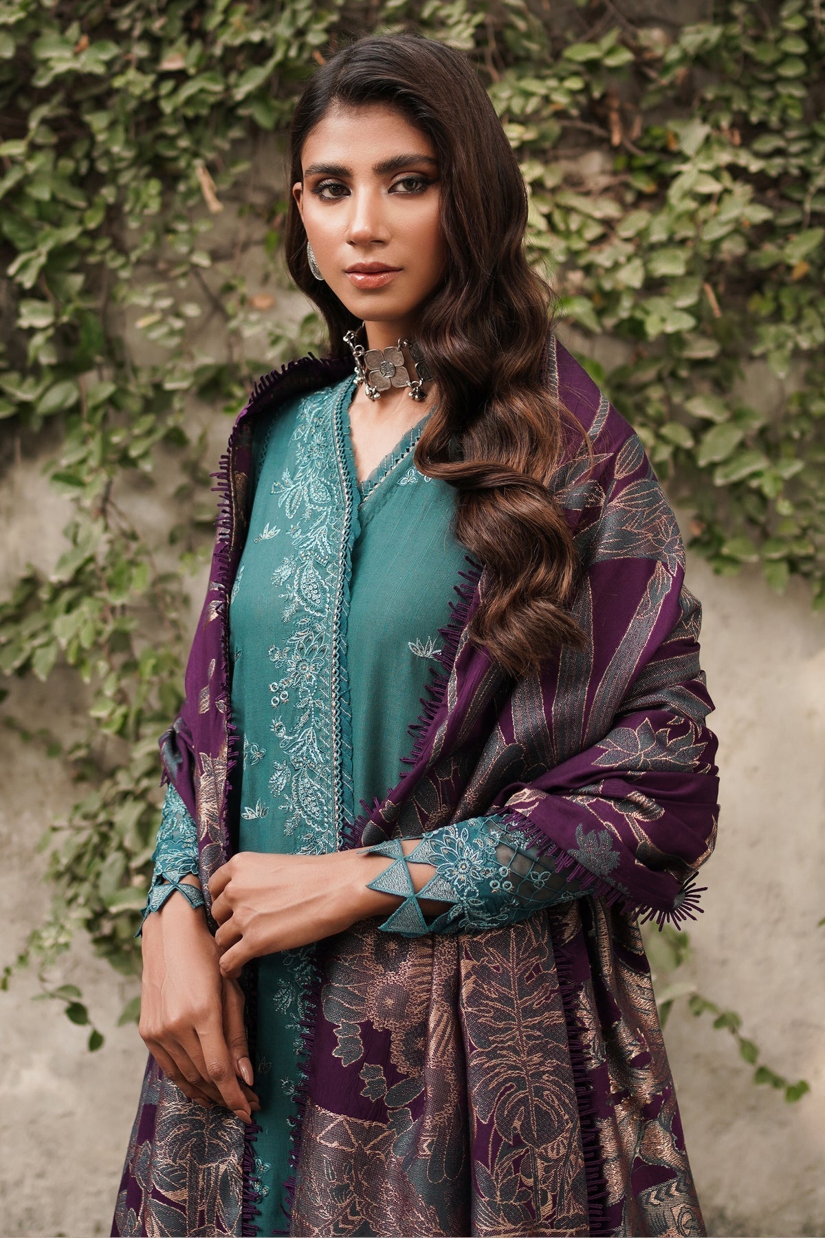 Winter Collection - Jazmin - Shahtoosh Luxury - D#03 (SAMAA) available at Saleem Fabrics Traditions