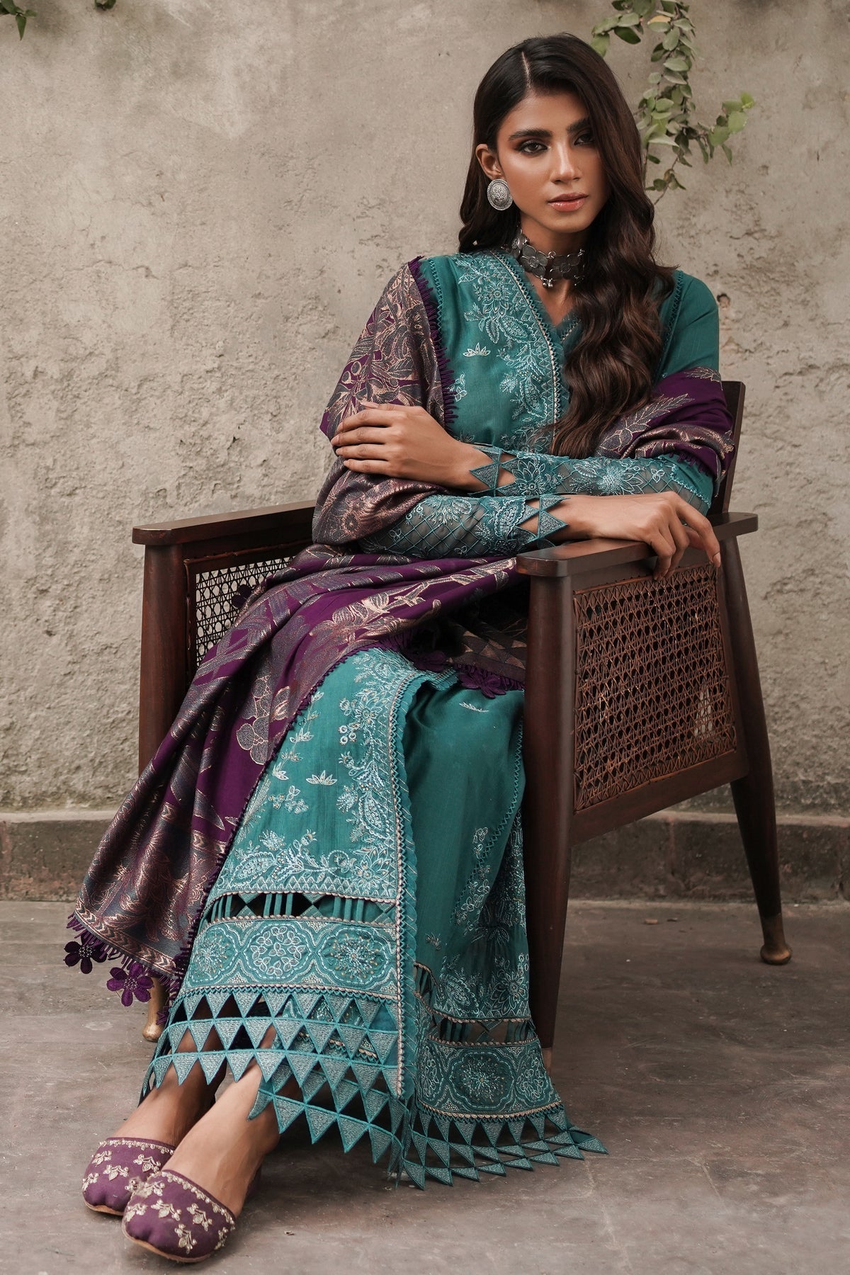 Winter Collection - Jazmin - Shahtoosh Luxury - D#03 (SAMAA) available at Saleem Fabrics Traditions