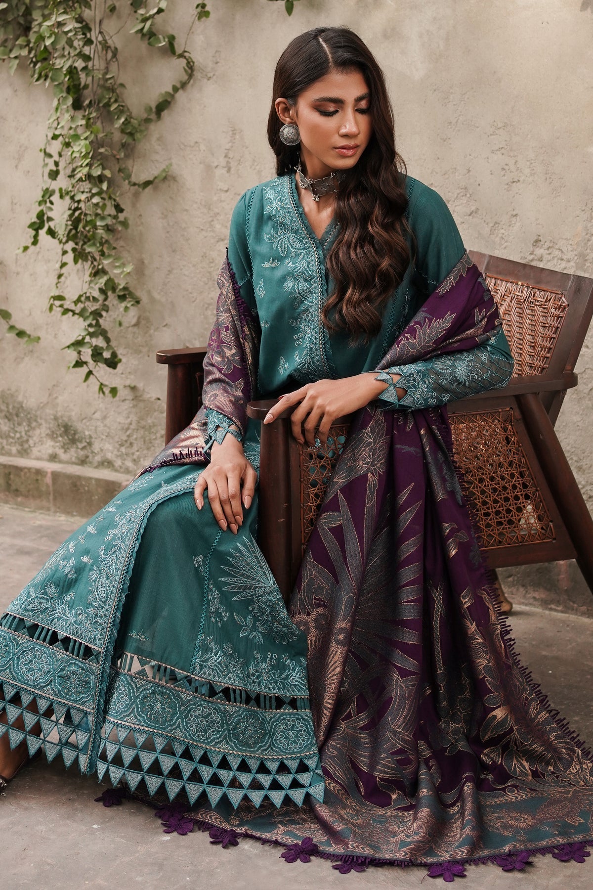 Winter Collection - Jazmin - Shahtoosh Luxury - D#03 (SAMAA) available at Saleem Fabrics Traditions