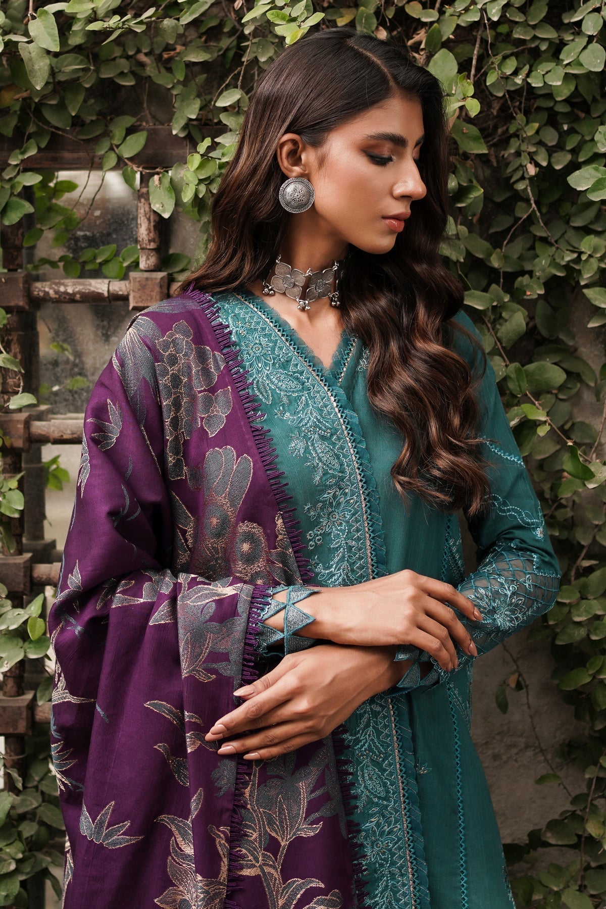 Winter Collection - Jazmin - Shahtoosh Luxury - D#03 (SAMAA) available at Saleem Fabrics Traditions