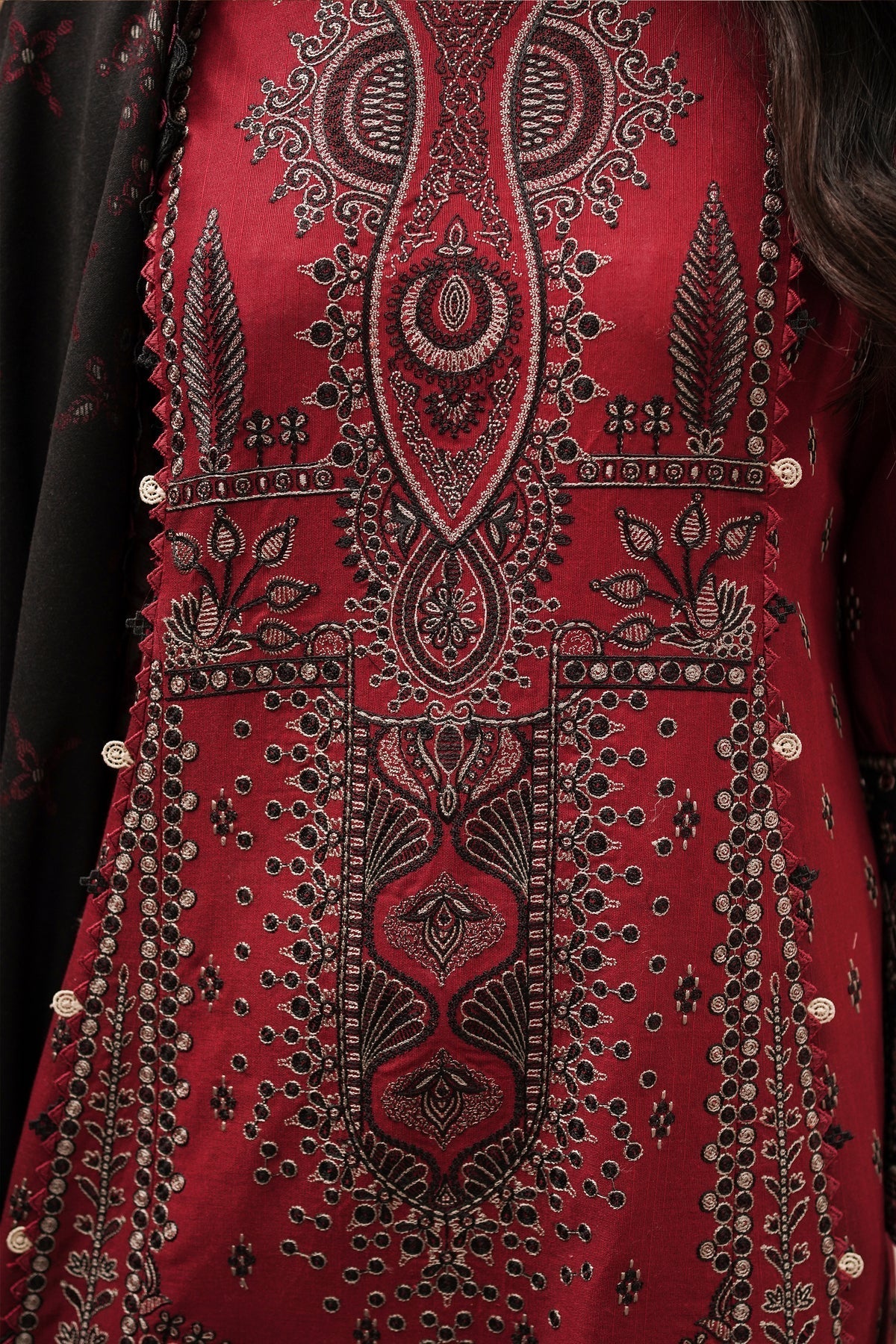 Winter Collection - Jazmin - Shahtoosh Luxury - D#07 (SABUHI) available at Saleem Fabrics Traditions