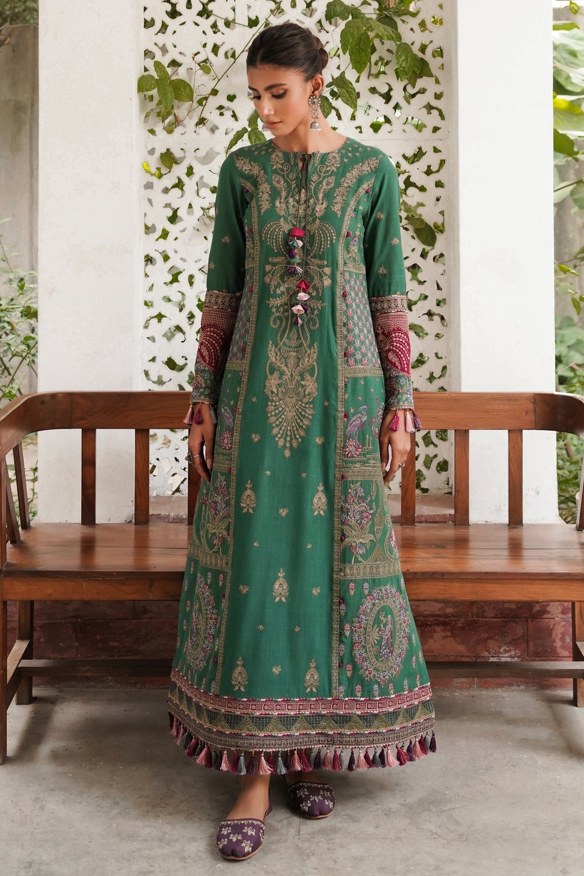 Winter Collection - Jazmin - Shahtoosh Luxury - D#08 (RABT) available at Saleem Fabrics Traditions