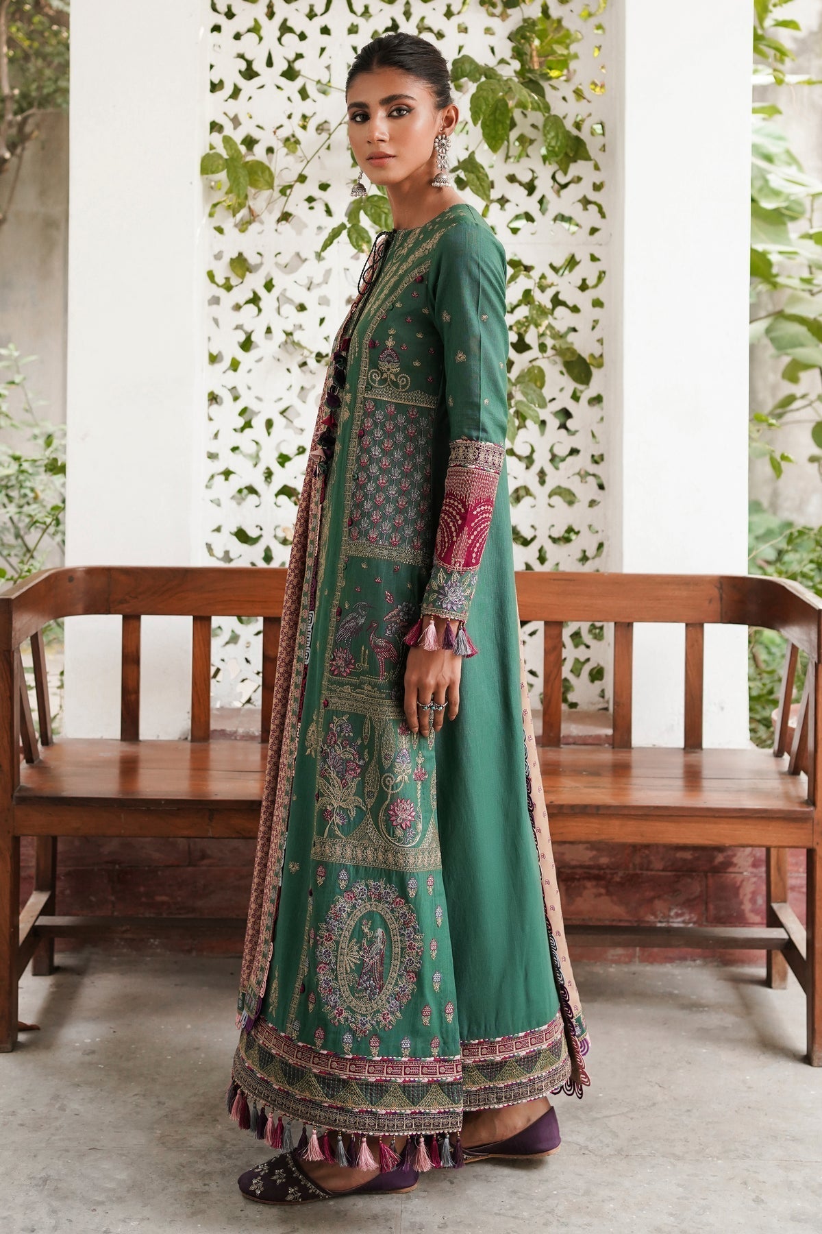 Winter Collection - Jazmin - Shahtoosh Luxury - D#08 (RABT) available at Saleem Fabrics Traditions