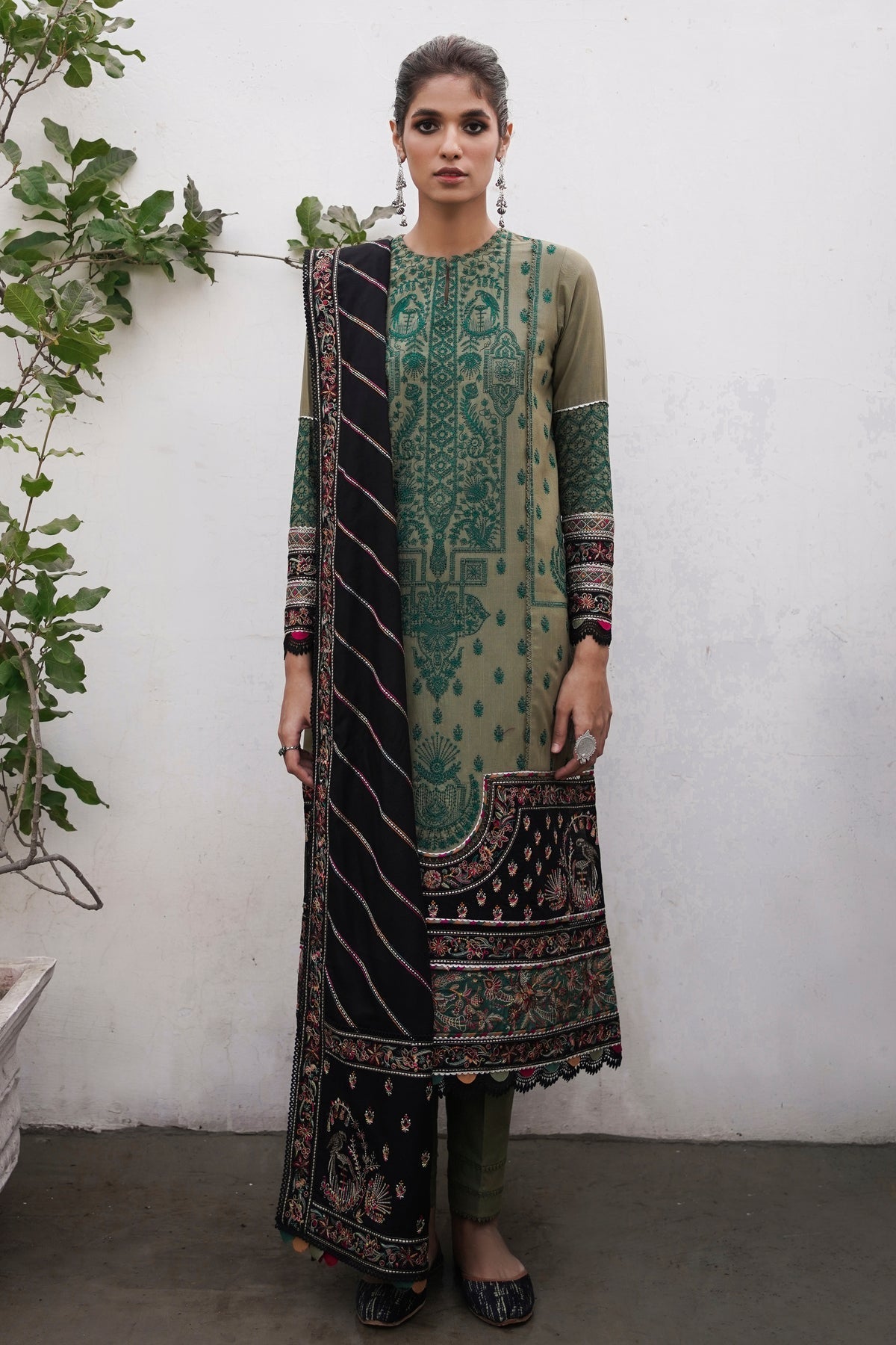 Winter Collection - Jazmin - Shahtoosh Luxury - D#12 (RAINA) available at Saleem Fabrics Traditions
