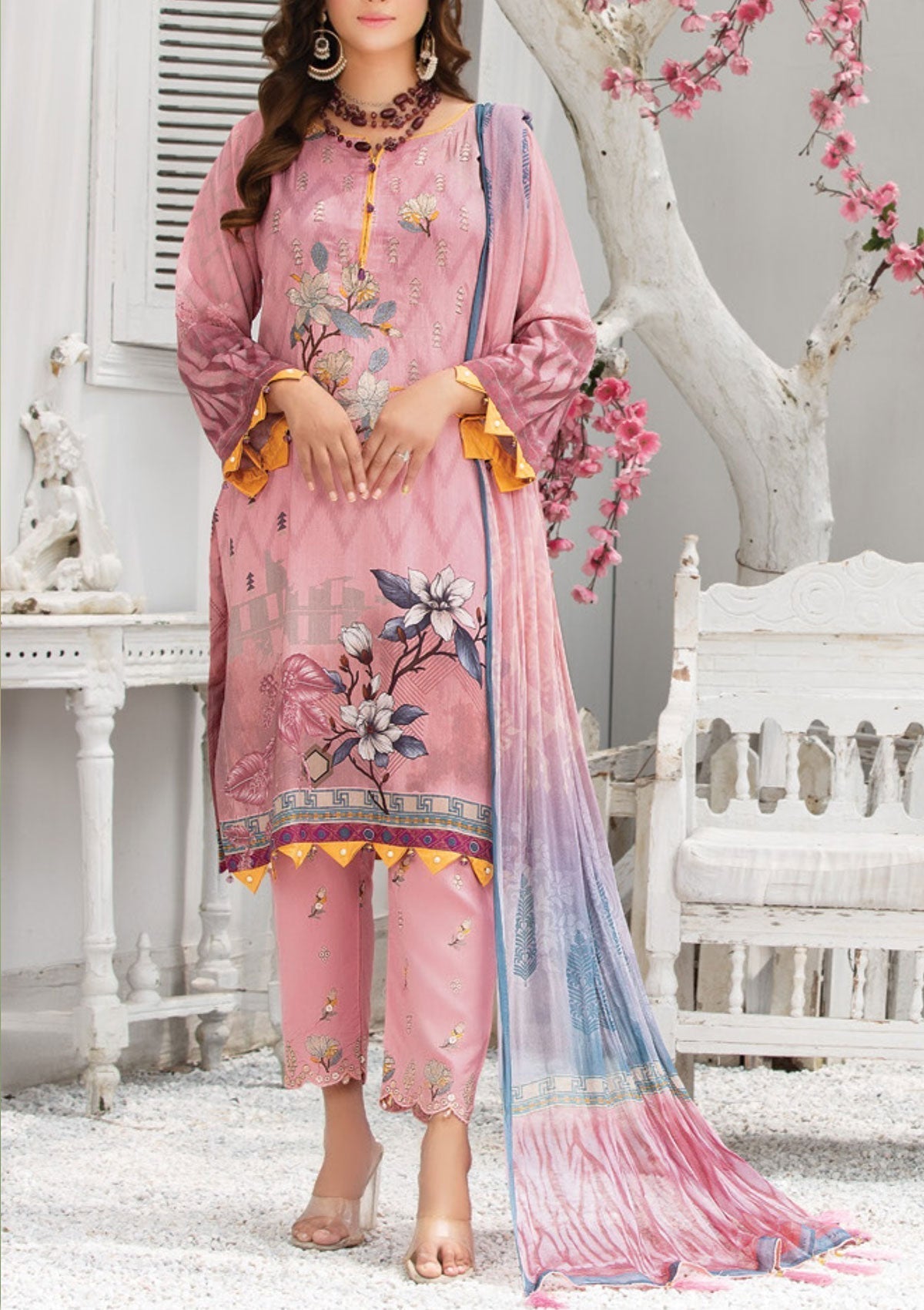 Winter Collection - Laiba - Exclusive Viscose - V64 - D#1 available at Saleem Fabrics Traditions