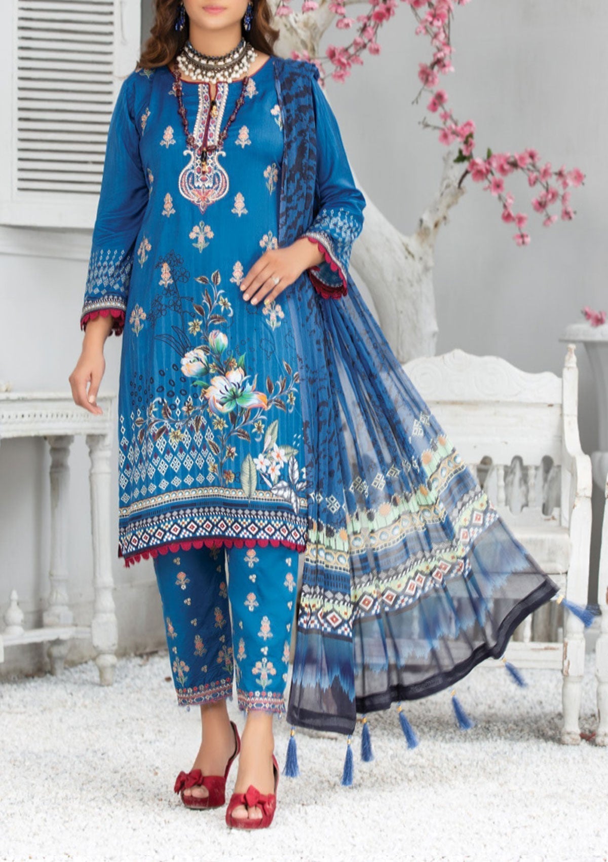 Winter Collection - Laiba - Exclusive Viscose - V64 - D#4 available at Saleem Fabrics Traditions