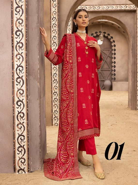 Winter Collection - Mahee's - Exclusive - V02 - ML#01 available at Saleem Fabrics Traditions